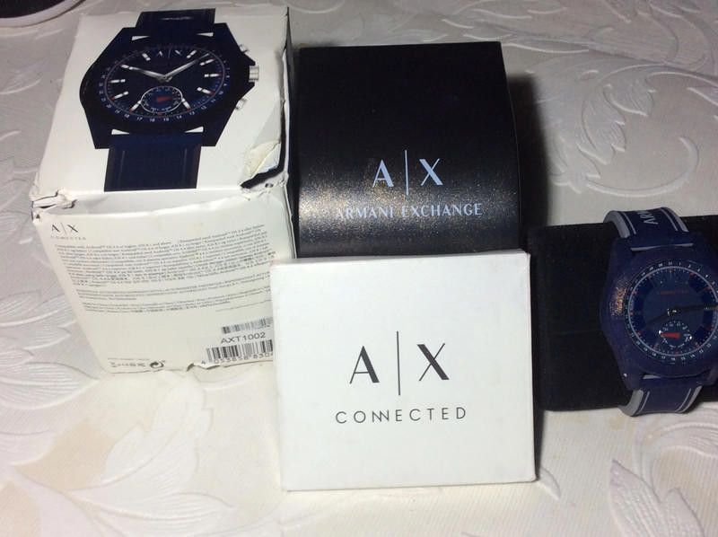 Armani Exchange Armina men's connected blue rubber strap watch Size ONE SIZE - 12 Thumbnail