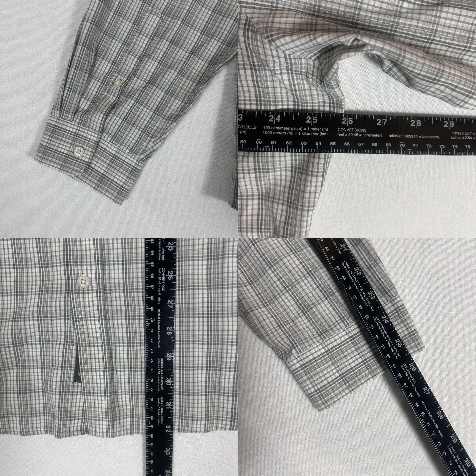 Eddie Bauer Eddie Bauer Button-Up Shirt Men XL Gray Plaid Wrinkle Resistant Short Description: Classic Fit Size US XL / EU 56 / 4 - 8 Thumbnail