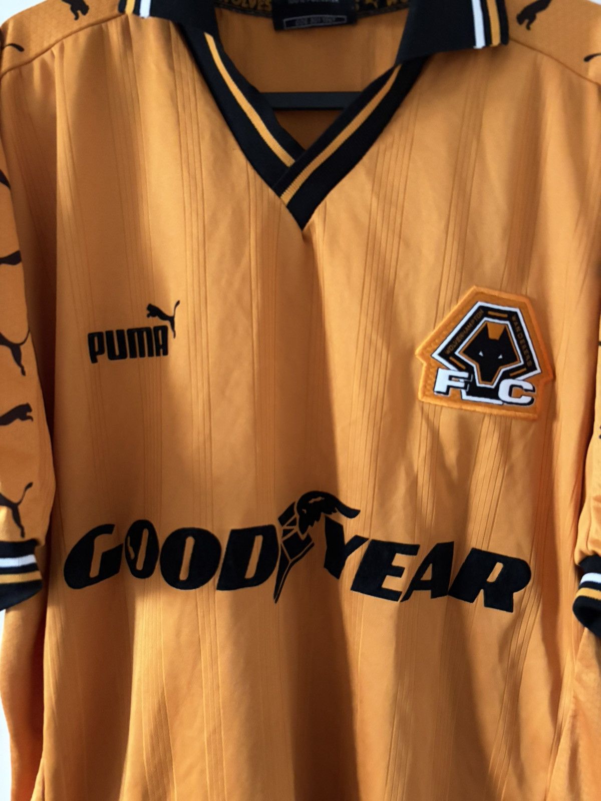 Wolverhampton Puma 1998-2000 domowa Vintage — zdjęcie 2