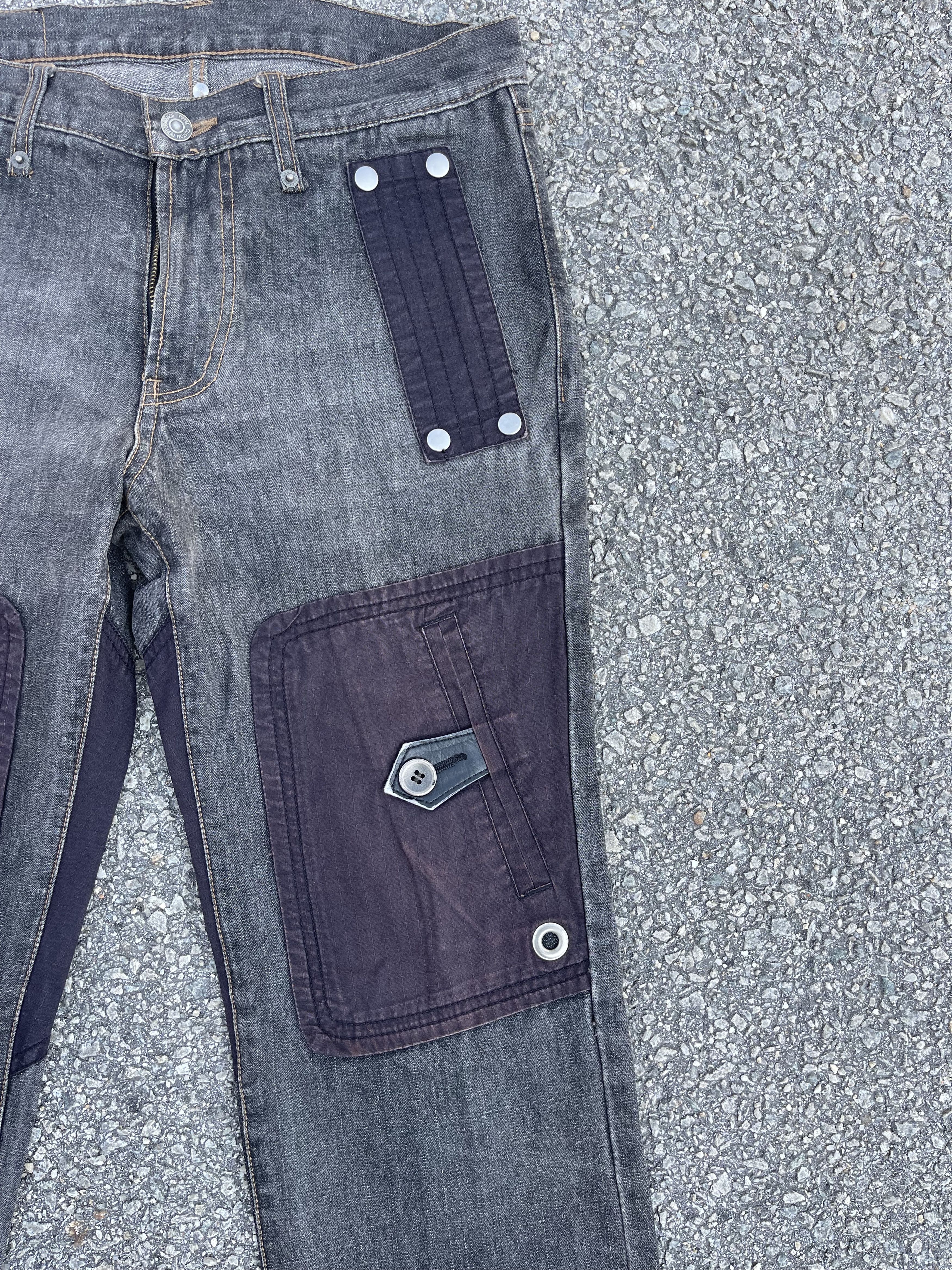 If Six Was Nine × Le Grande Bleu (L.G.B.) × PPFM Vintage PPFM Knee Pocket Faded Style Size US 30 / EU 46 - 3 Thumbnail