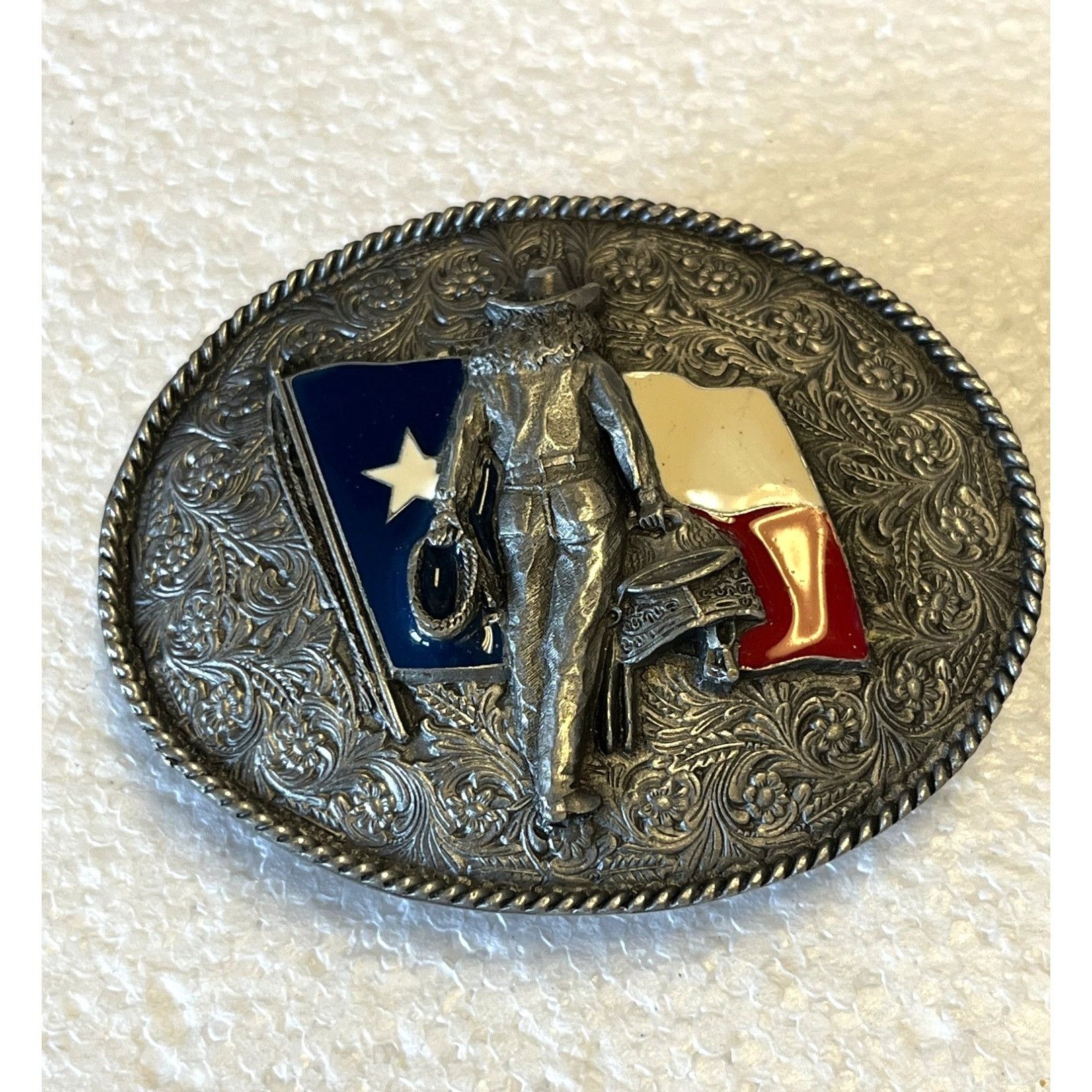Other Texas Flag Cowboy Belt Buckle Oval Design Size ONE SIZE - 1 Thumbnail