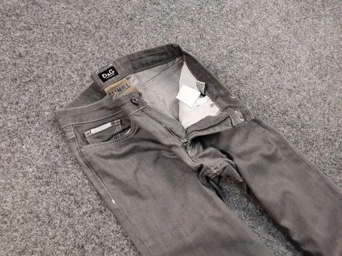 Dolce & Gabbana Vintage 90's Dolce & Gabbana Straig Women's Gray Denim Jeans Size 25" / US 0 / IT 36 - 11 Thumbnail