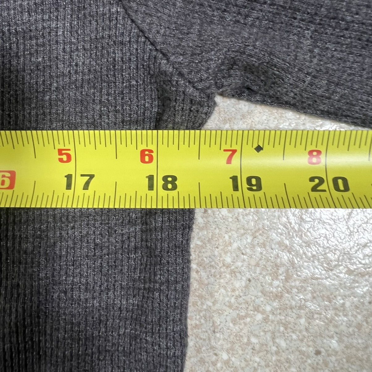 Ecko Unltd. Ecko Unltd Gray Waffle Knit Long Sleeve Thermal Shirt Size US M / EU 48-50 / 2 - 5 Thumbnail