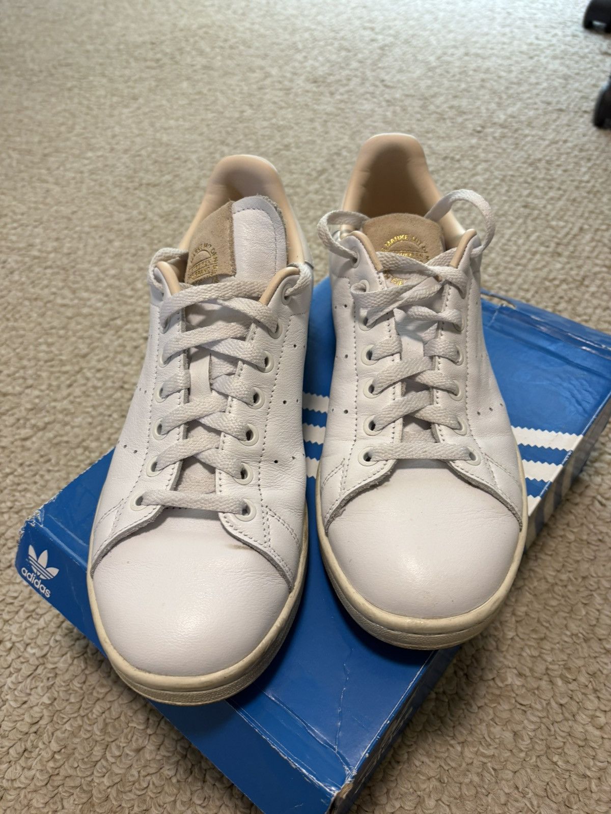 Adidas Adidas Stan Smith Cloud WhiteCloud WhiteCrystal Whit Size US 7 / EU 40 - 4 Thumbnail
