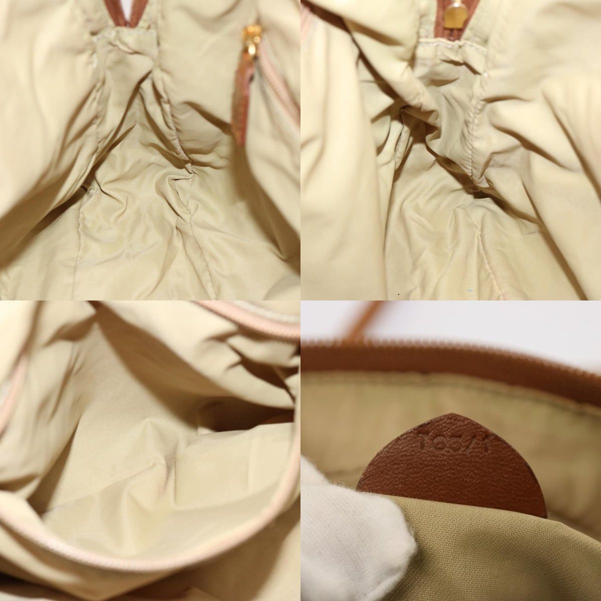 Celine CELINE Shoulder Bag Nylon Khaki Size ONE SIZE - 12 Thumbnail