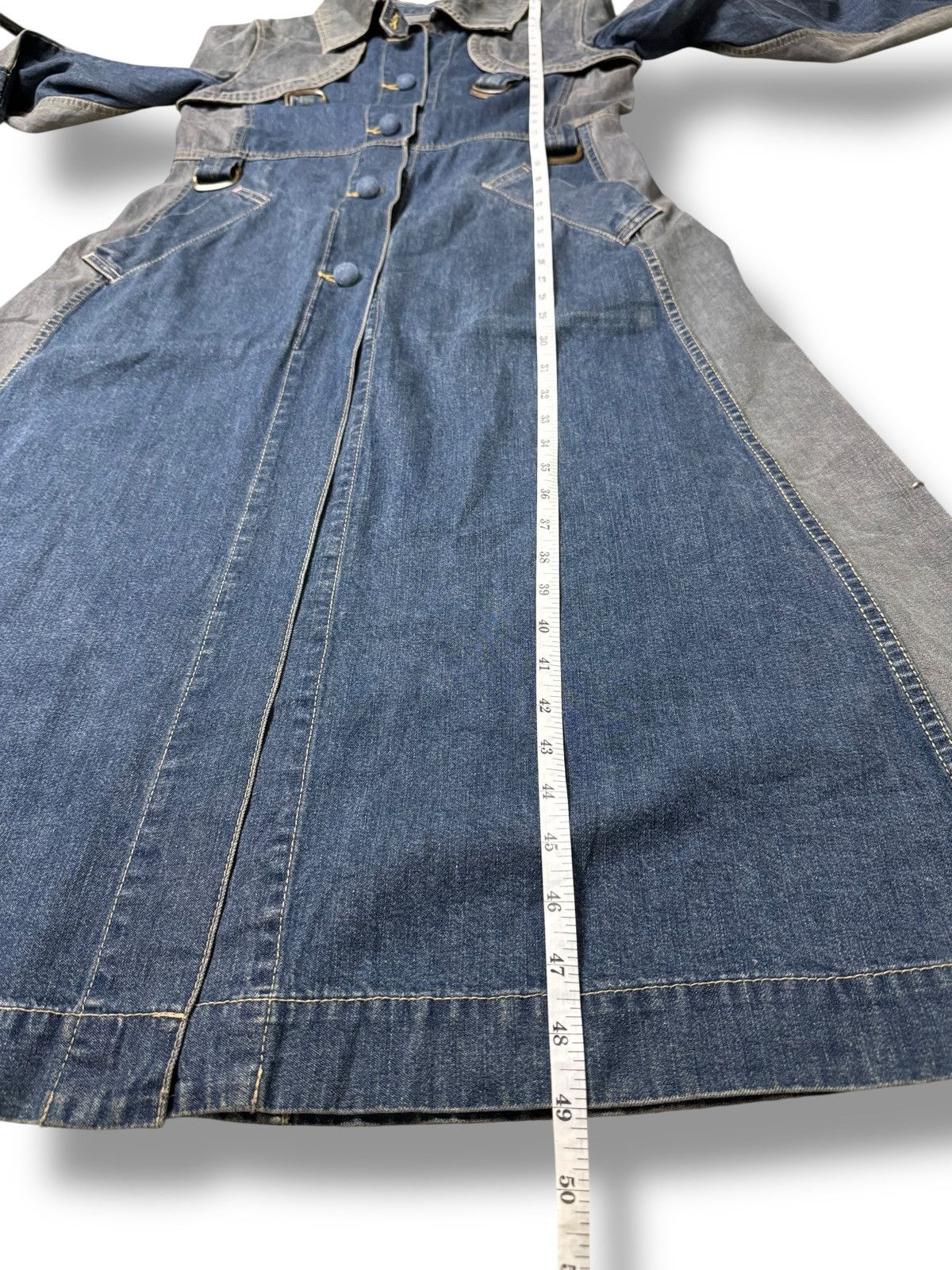Hysteric Glamour Hysteric Glamour Denim Trench Coat Jumpsuit Size ONE SIZE - 20 Thumbnail