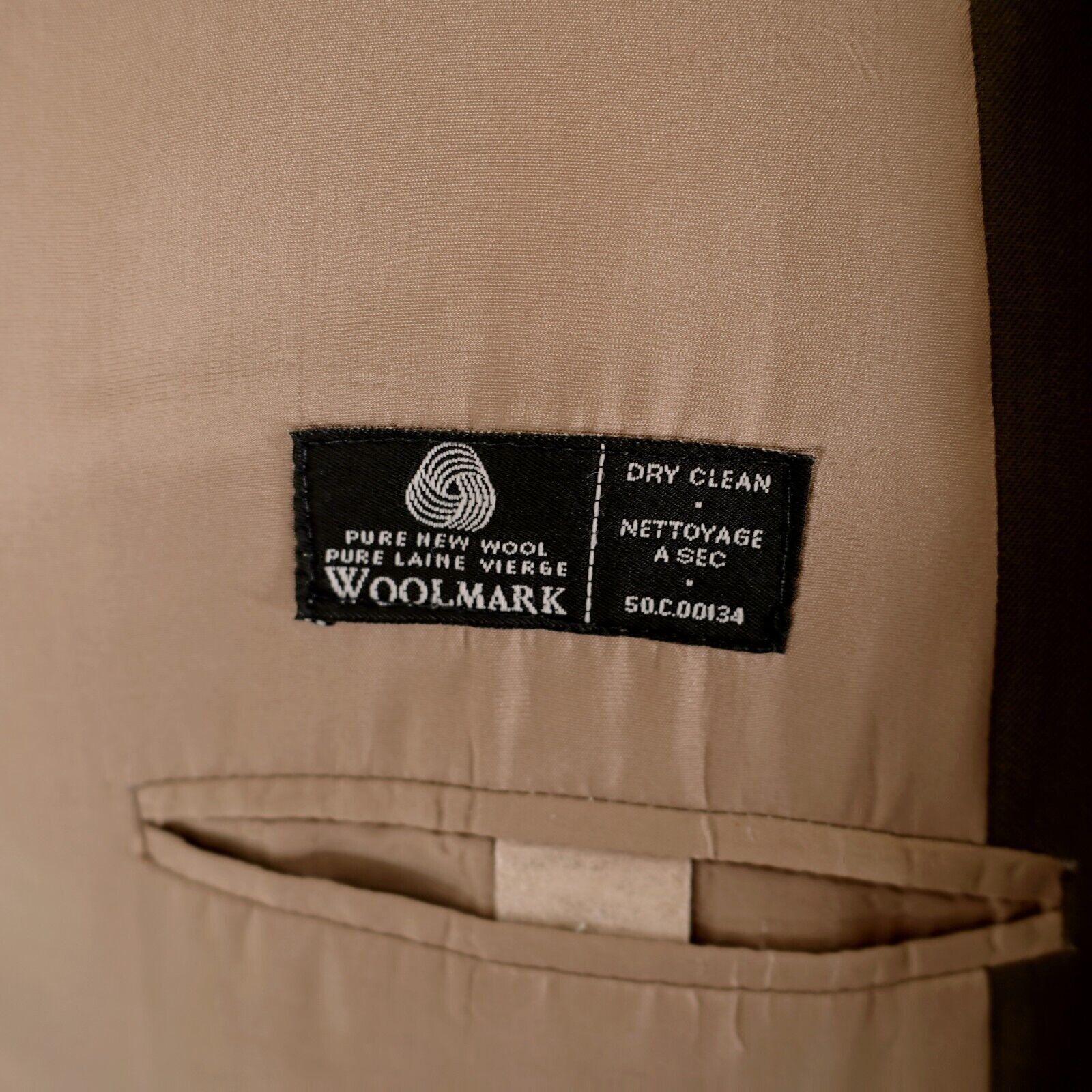 Calvin Klein Calvin Klein Wool Beige Blazer 42L 3 Button Size 42L - 9 Thumbnail