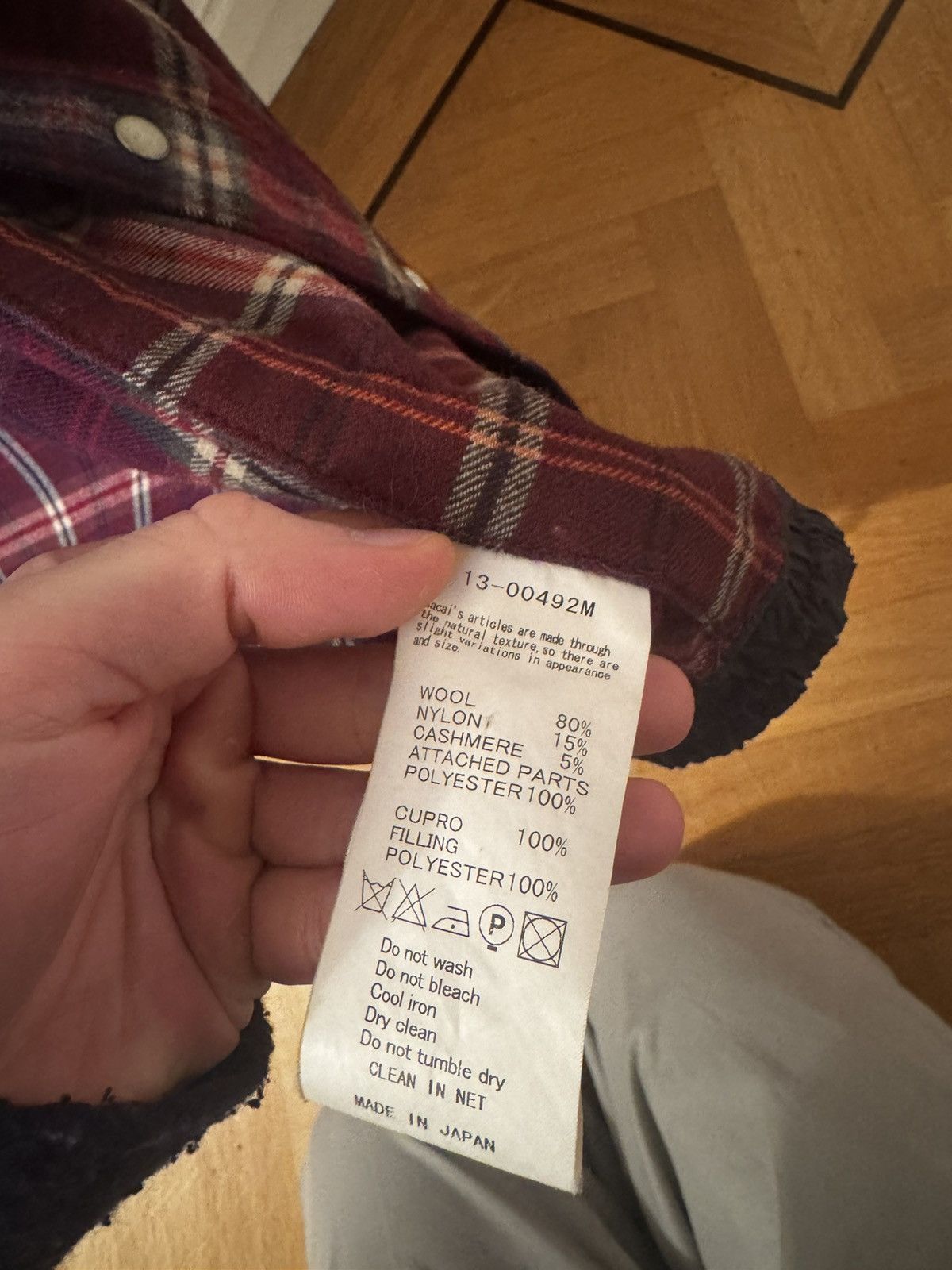 Sacai Sacai Flannel Button up Size US S / EU 44-46 / 1 - 6 Thumbnail