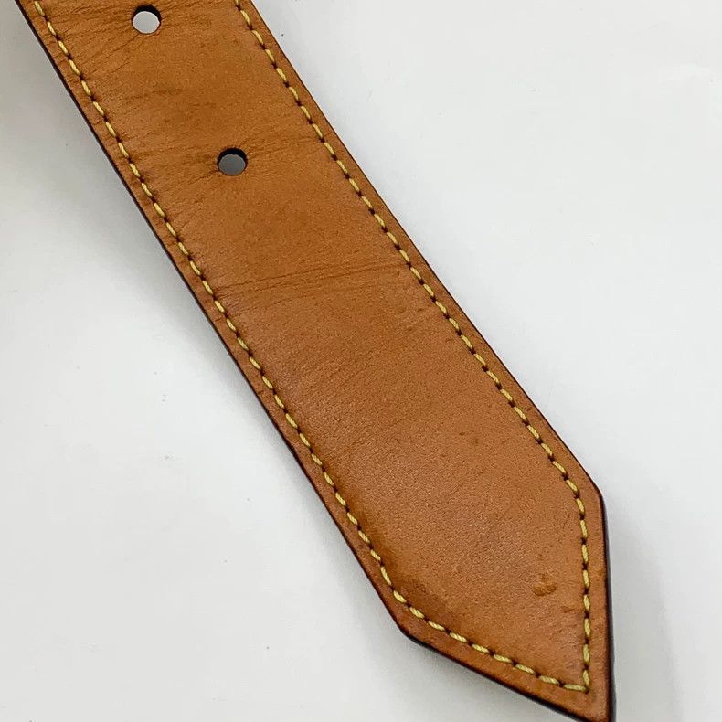 Louis Vuitton Louis Vuitton Dark brown V-button checkerboard belt Size ONE SIZE - 8 Thumbnail
