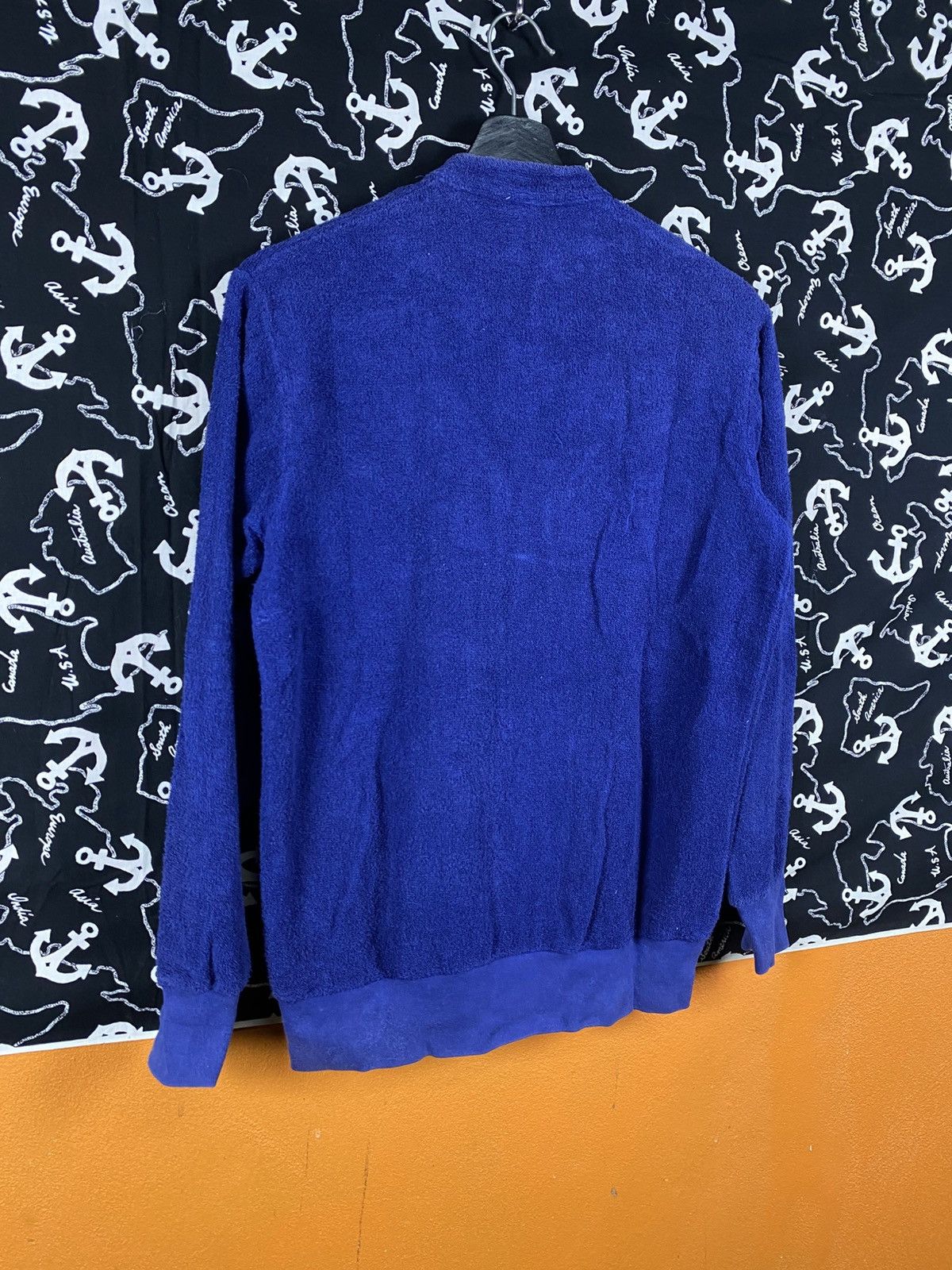 Vintage Vintage Tiki Blue Terry Zip-Up Jacket Casual Streetwear Size US S / EU 44-46 / 1 - 11 Thumbnail