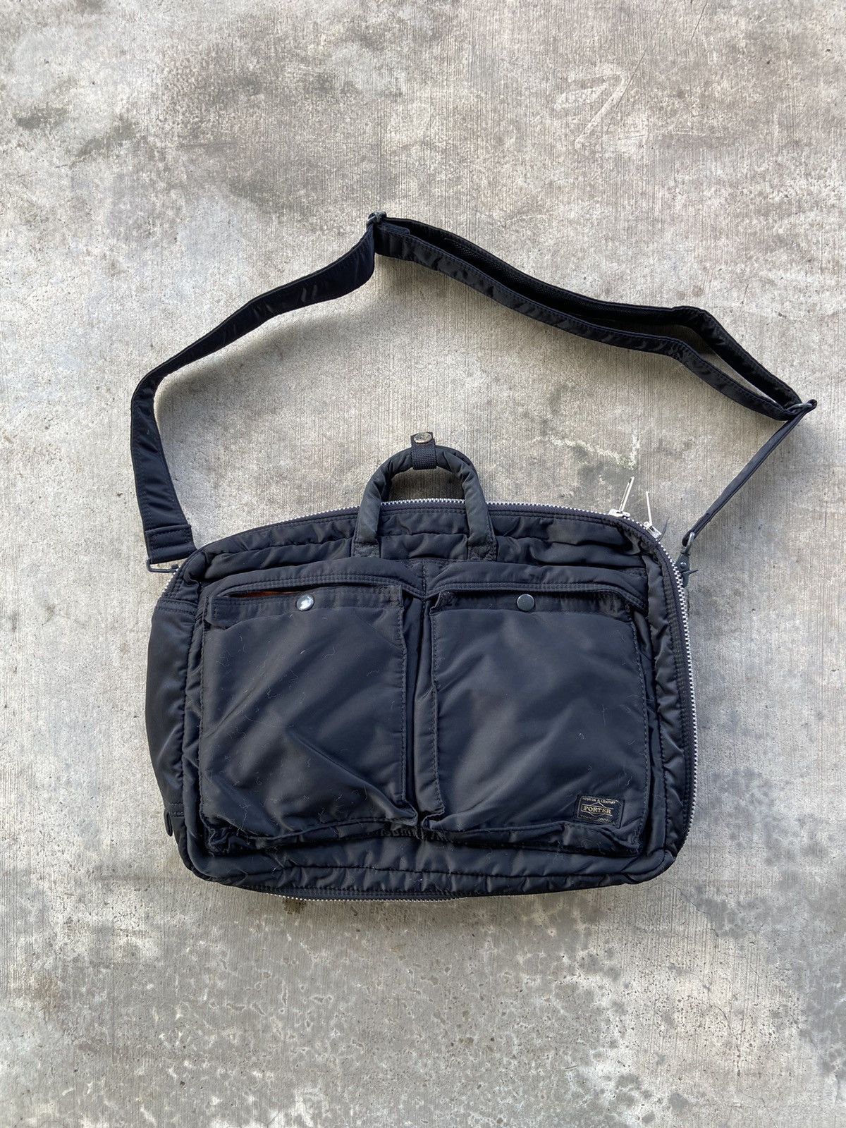 Porter Vintage Porter Tanker Black Nylon 3 Way Backpack / Sling Bag Size ONE SIZE - 1 Thumbnail
