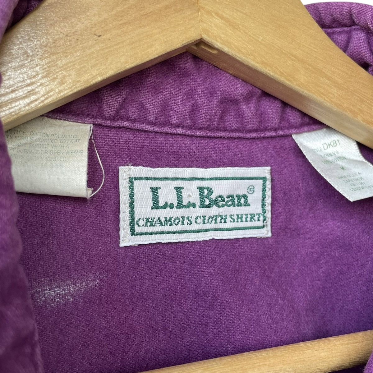 L.L. Bean L.L Bean USA Vintage WMN Purple Chamois Work Shirt Size M / US 6-8 / IT 42-44 - 6 Thumbnail