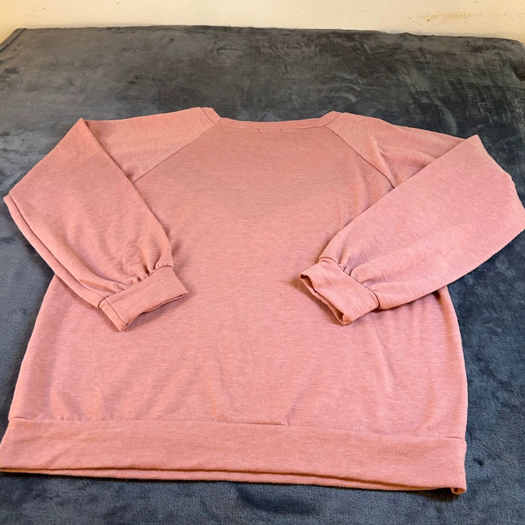 Vintage Pink Lily Chevron Pullover Top Blouson Sleeve Casual Comfy Pink Womens Large Size L / US 10 / IT 46 - 3 Thumbnail