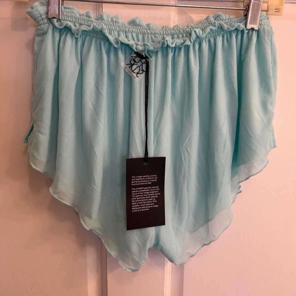 Chaser Brand Women's Chaser Shorts Size M Blue Size 27" / US 4 / IT 40 - 2 Thumbnail