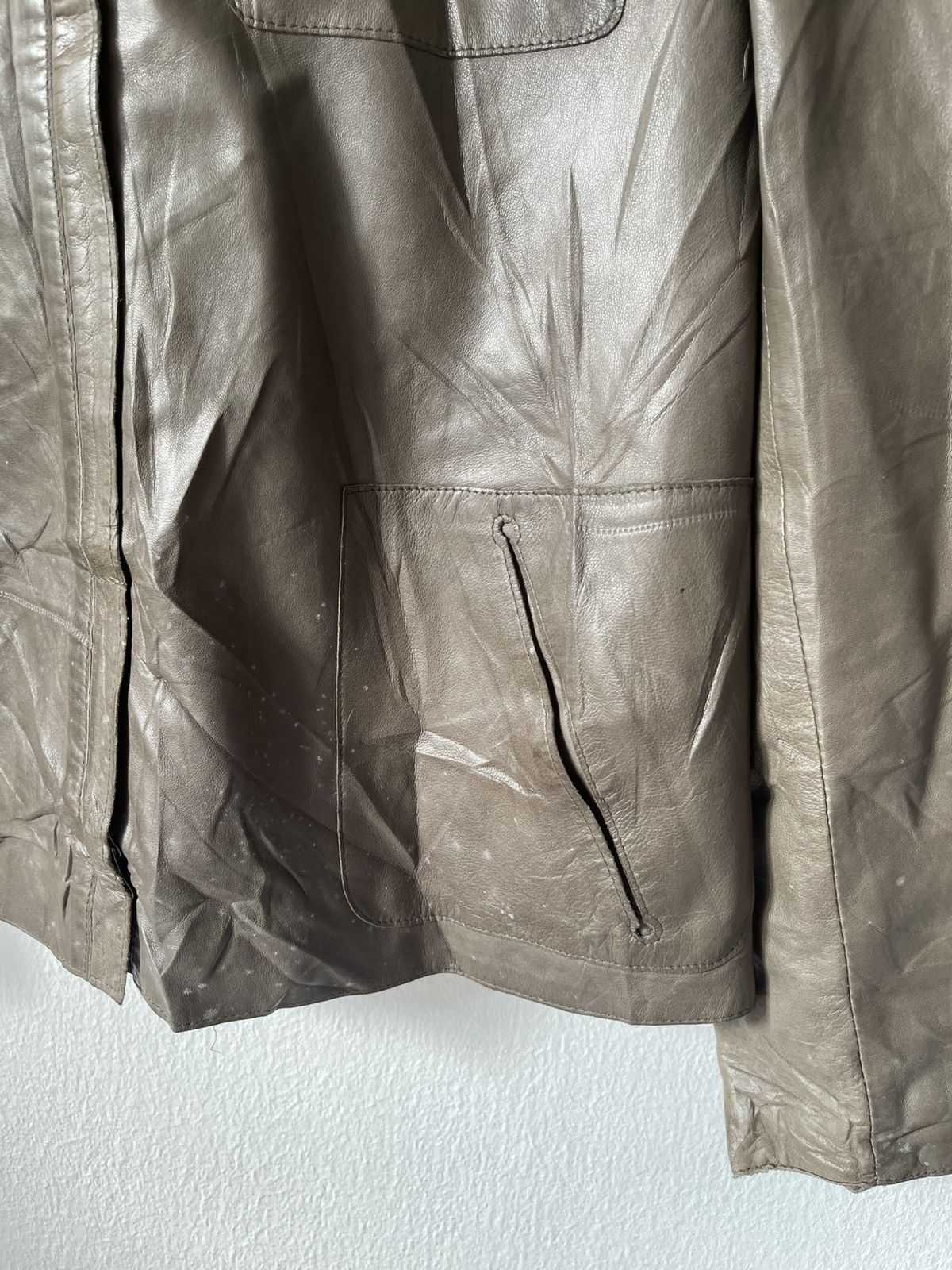 Designer Slyvie Schimmel Lamb Leather Jacket Size US XS / EU 42 / 0 - 6 Thumbnail