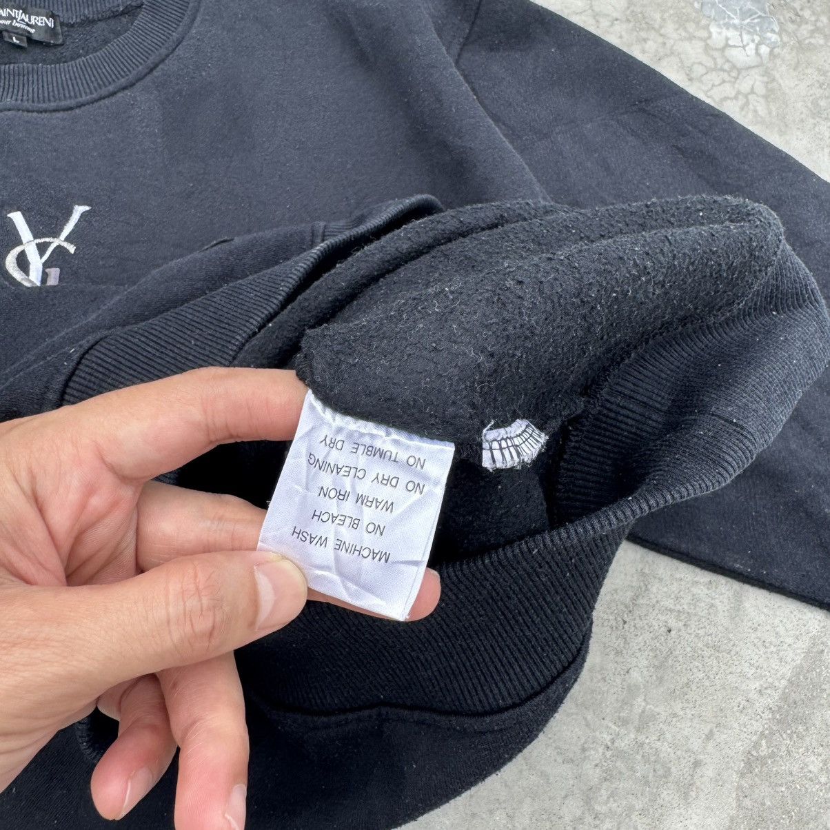 Yves Saint Laurent Vintage Yves Saint Laurent Pour Homme Sweatshirt Boxy Size US L / EU 52-54 / 3 - 8 Thumbnail