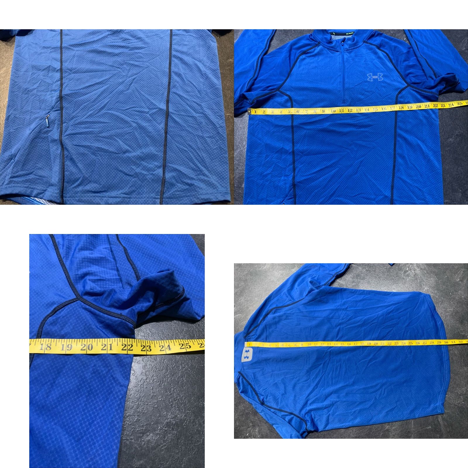 Under Armour Under Armour Fitted Running Shirt Mens XL Blue Long Sleeve 1/4 Zip Workout Size US XL / EU 56 / 4 - 8 Thumbnail