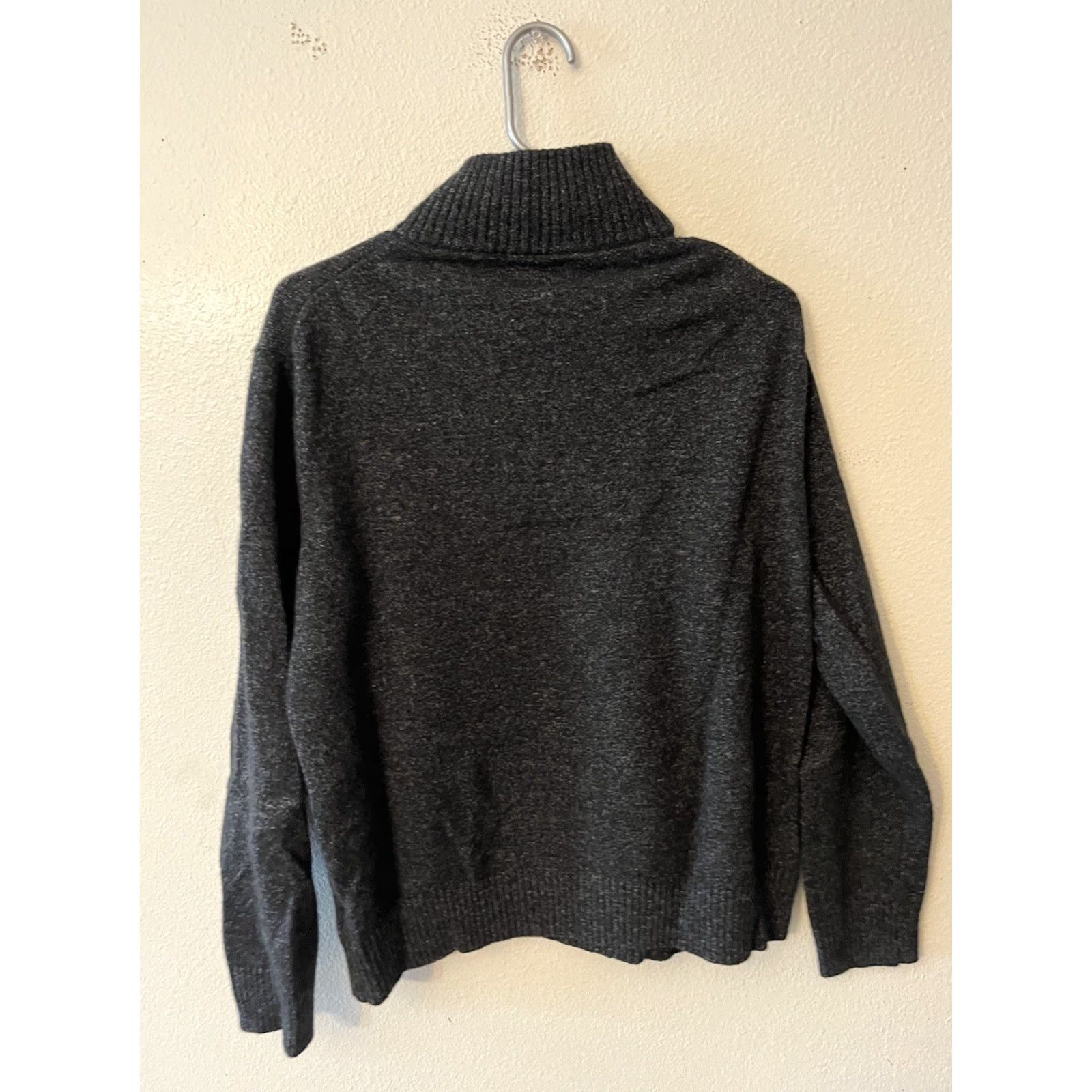 J.Crew J.Crew Merino Wool Half-Zip Sweater Gray XL Men Pullover Mock Neck, Regular Fit, Casual, Workwear, Winter, Aberdale? Size US XL / EU 56 / 4 - 3 Thumbnail