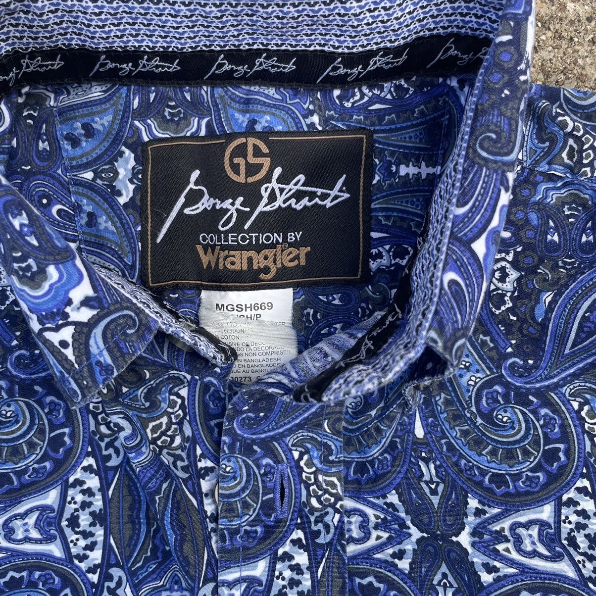 Wrangler Vintage Wrangler George Strait Paisley Print Button Up Shirt Size US S / EU 44-46 / 1 - 3 Thumbnail