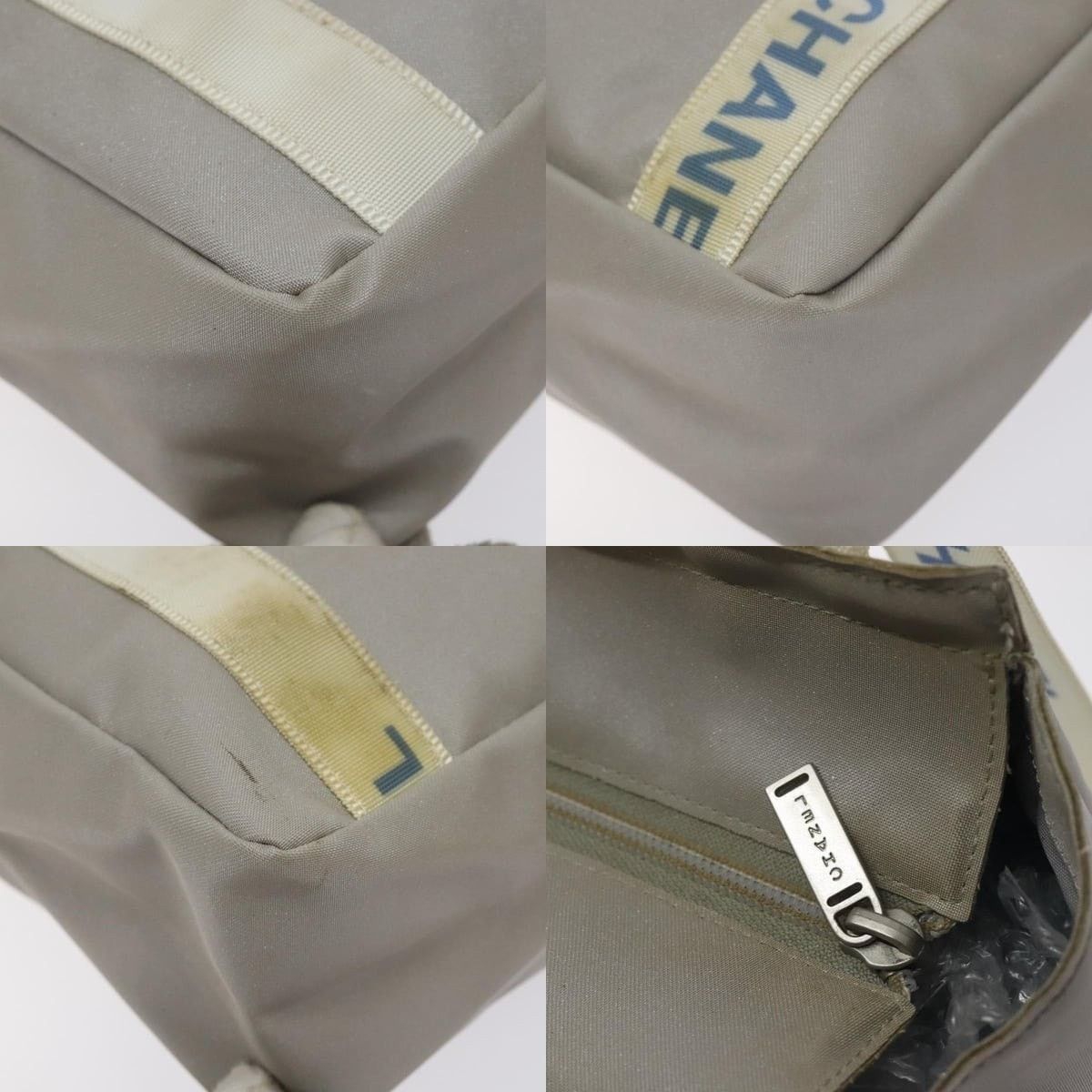 Chanel Chanel Tote Bag Pvc Canvas Greige Silver CC Size ONE SIZE - 5 Thumbnail