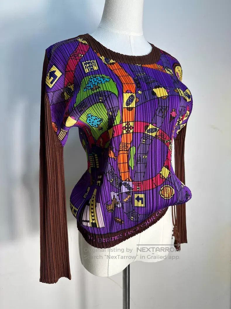 Issey Miyake Issey Miyake Monopoly Long Sleeve Top Size L / US 10 / IT 46 - 2 Thumbnail