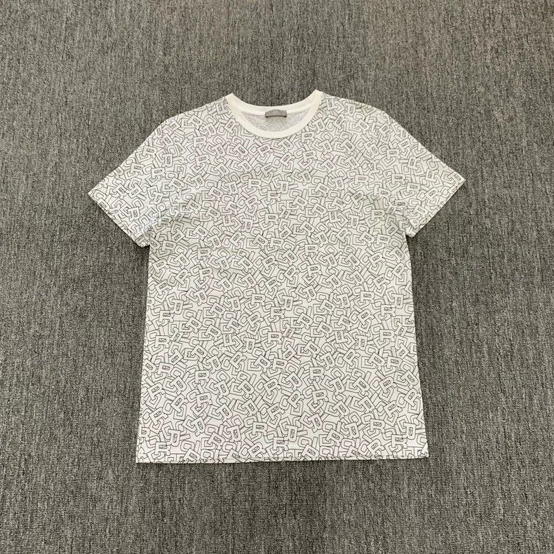 Dior Dior Men's White All-over Print T-shirt Size US L / EU 52-54 / 3 - 1 Thumbnail