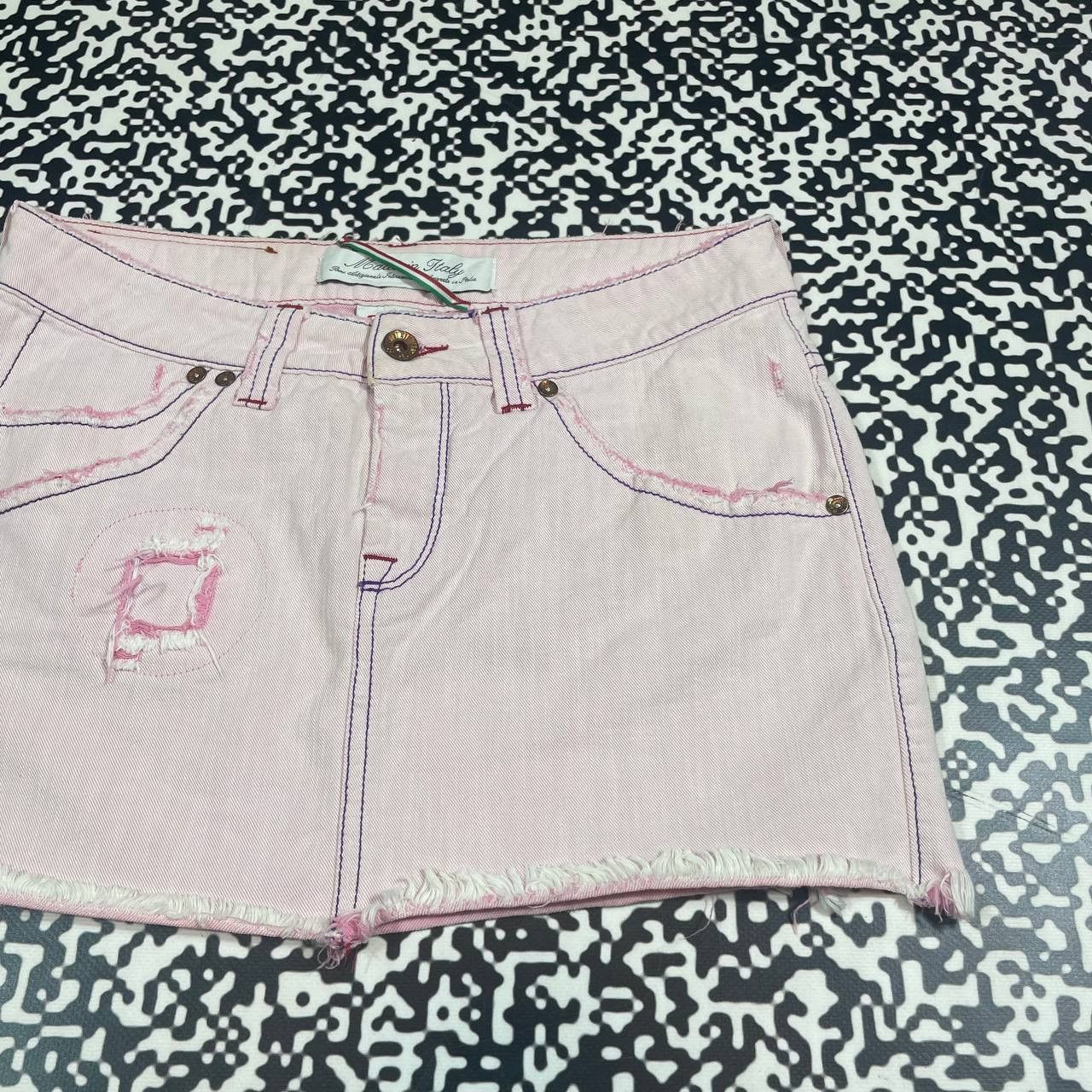 Japanese Brand Vintage Y2K MET Japanese Style Retro Sexy Pink Mini Skirt Size 26" / US 2 / IT 38 - 6 Thumbnail