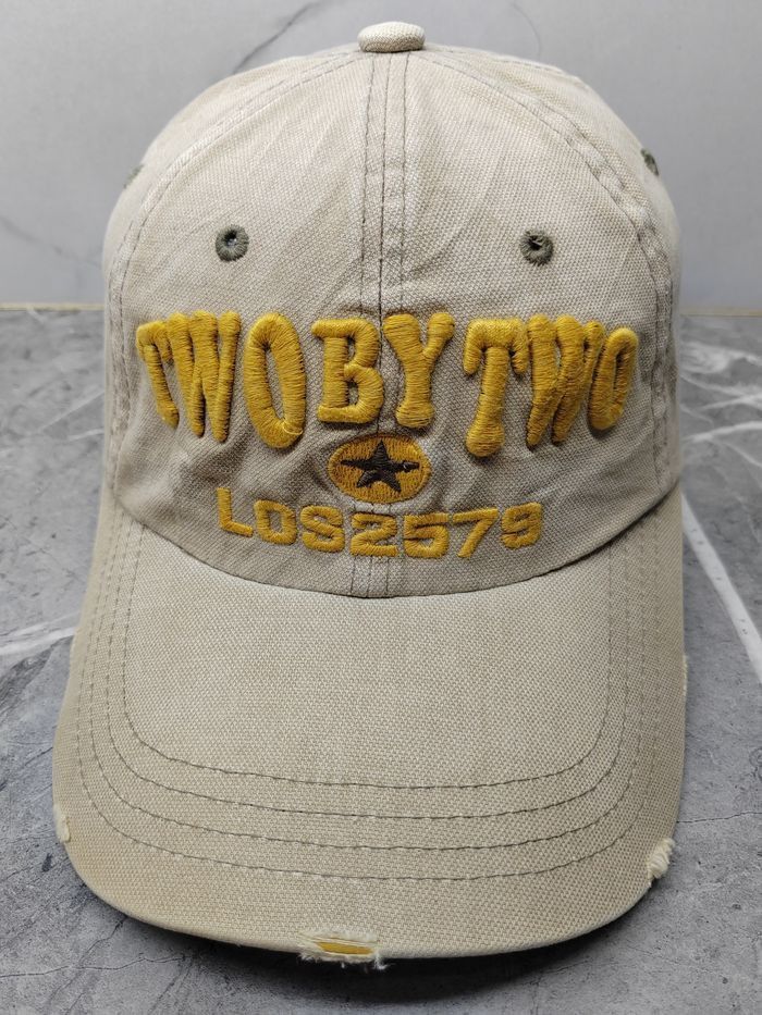 Japanese Brand Vintage Two By Two Distressed Style Cap Hat Size ONE SIZE - 2 Thumbnail