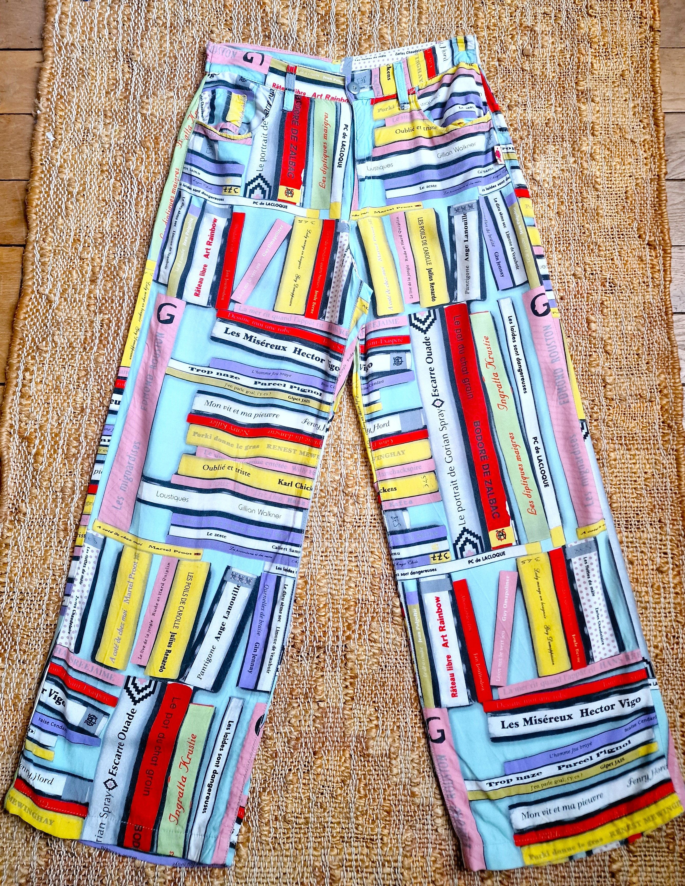 Jean Paul Gaultier Book Straight Wide Trousers Pants