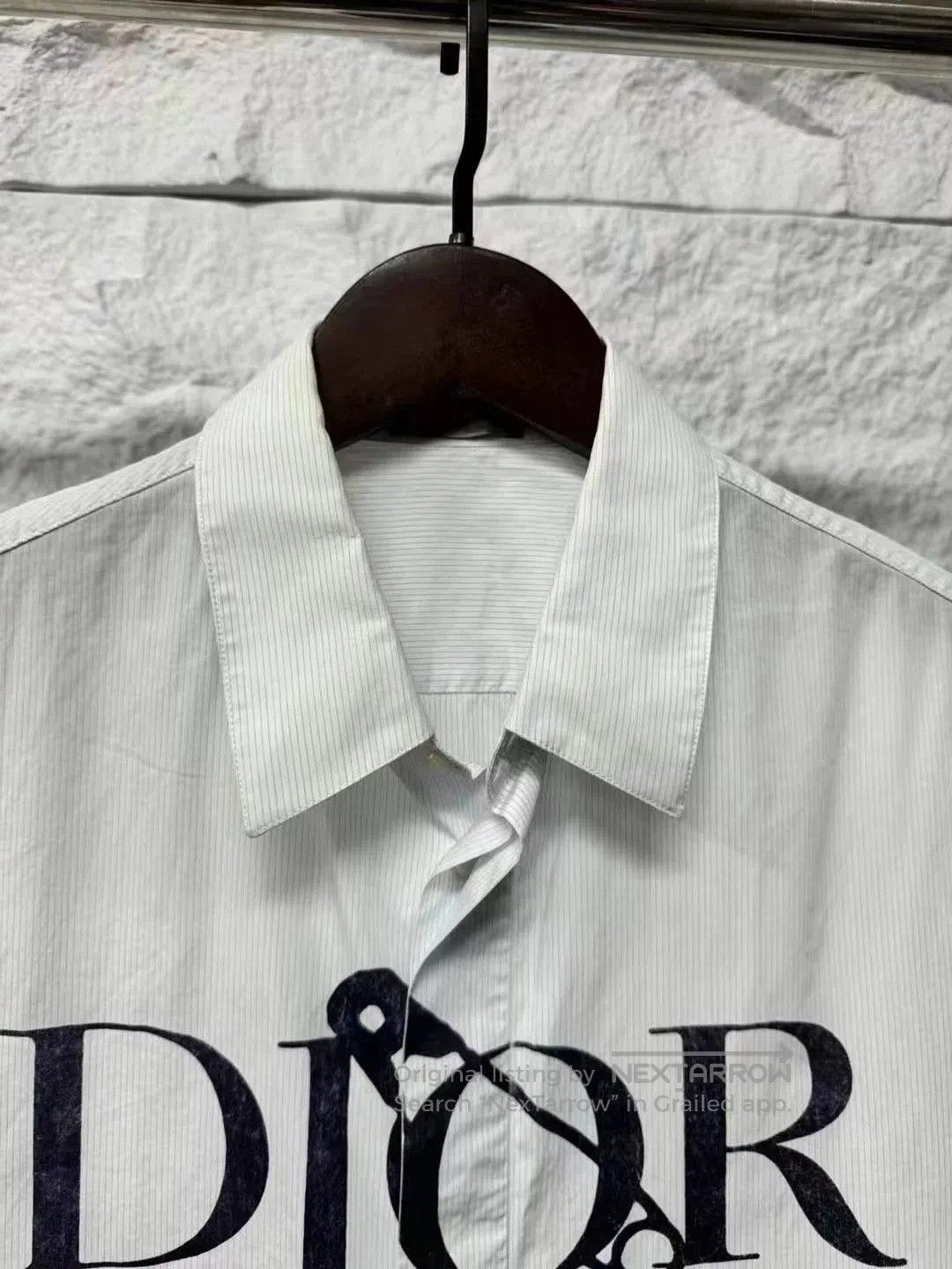 Dior Dior White Short Sleeve Shirt with Pin. Size US M / EU 48-50 / 2 - 2 Thumbnail