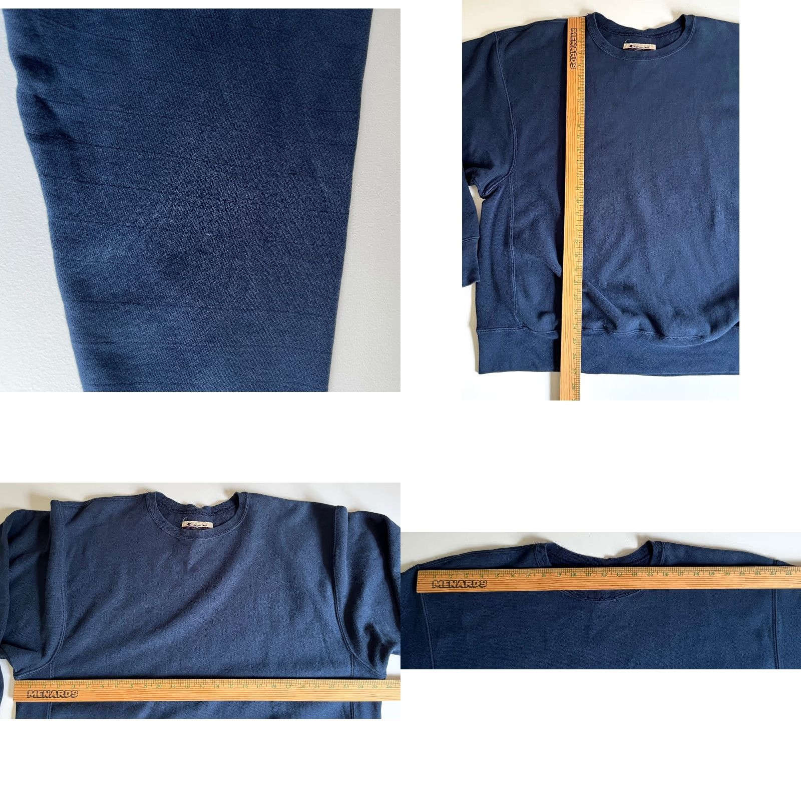 Champion VINTAGE Champion Premium Reverse Weave Crewneck Sweatshirt Heavyweight Navy XL Men's 90s Classic USA 90s Logo Sweatshirt Size US XL / EU 56 / 4 - 9 Thumbnail