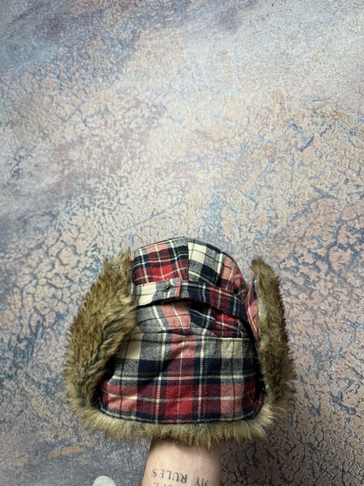 Japanese Brand Vintage Y2K fuzzy fur ushanka hat punk Japanese mohair Size ONE SIZE - 8 Thumbnail