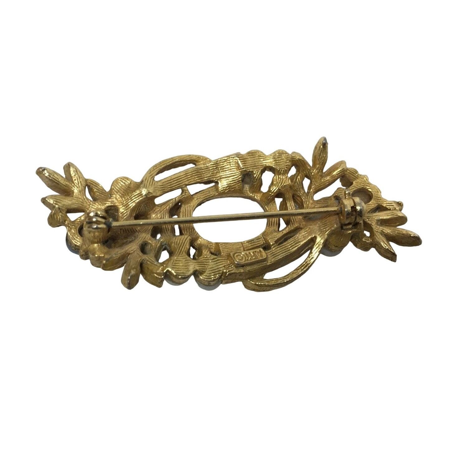 Other Vintage Victorian Faux Pearl Brooch Pin Leaves/Branches Size ONE SIZE - 2 Thumbnail