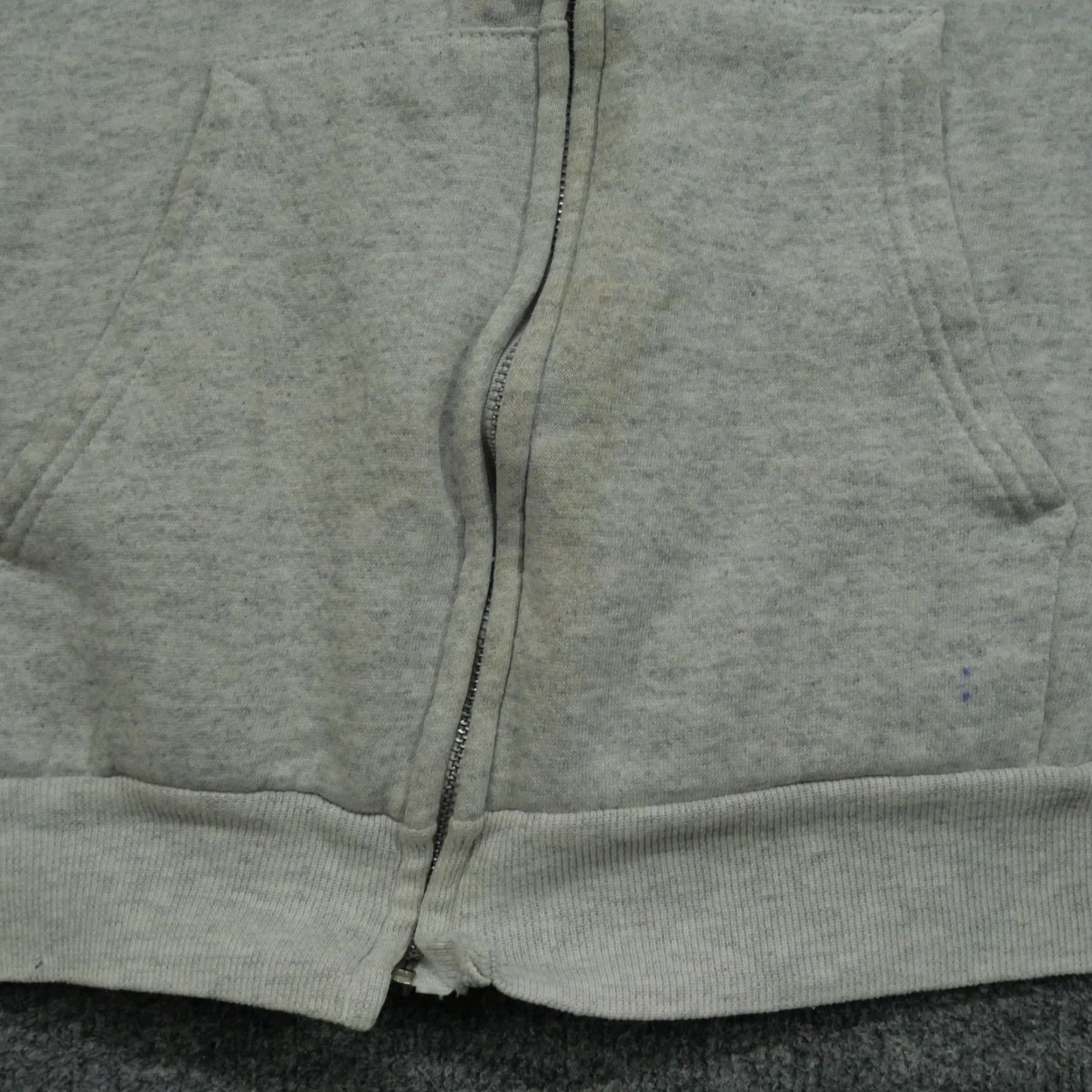 Hanes VINTAGE Hanes Hoodie Adult Mens XL Gray 90s Full Zip Size US XL / EU 56 / 4 - 3 Thumbnail