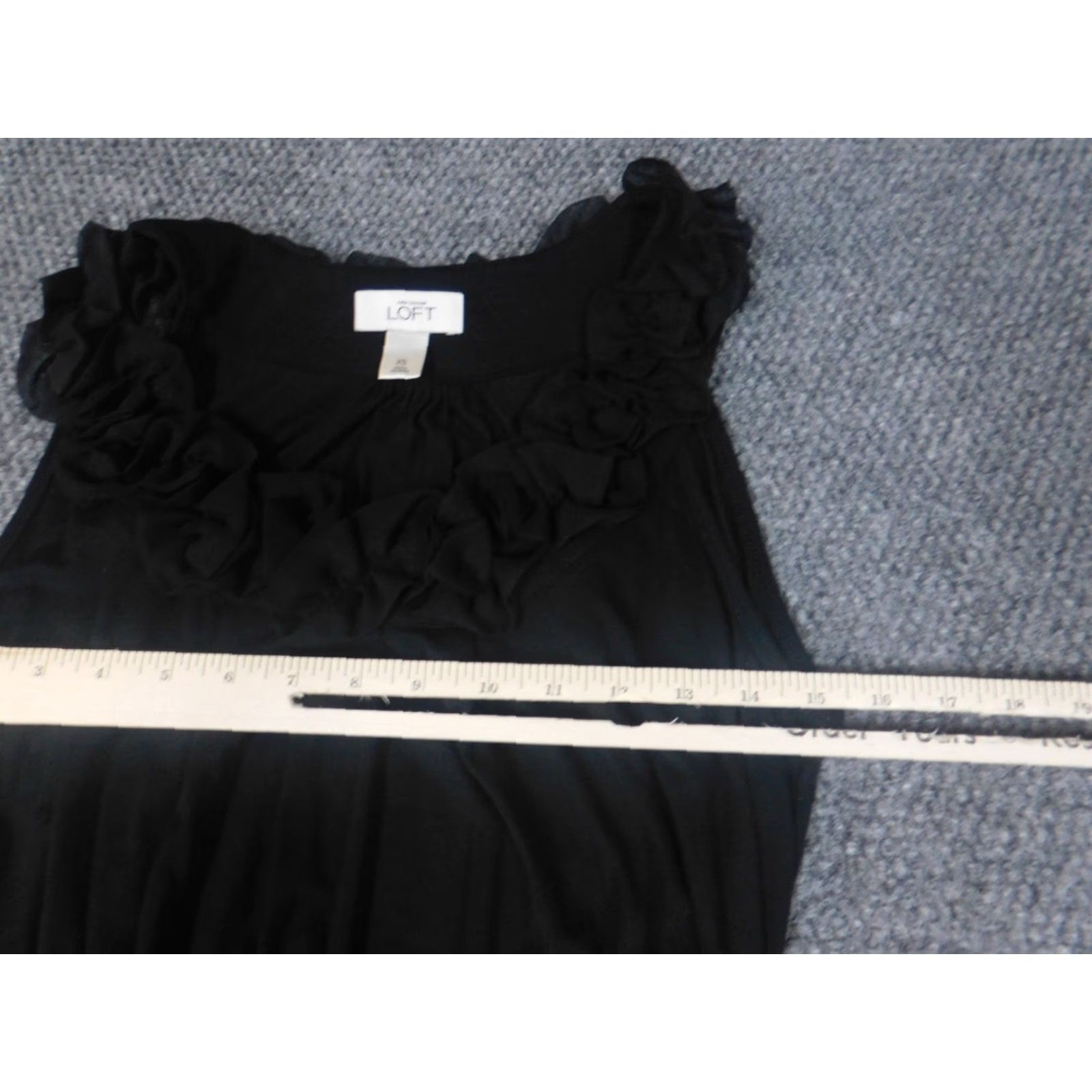 Loft Ann Taylor Loft Womens Dress XS Black A-Line Stretch Belted Modal Size XS / US 0-2 / IT 36-38 - 5 Thumbnail