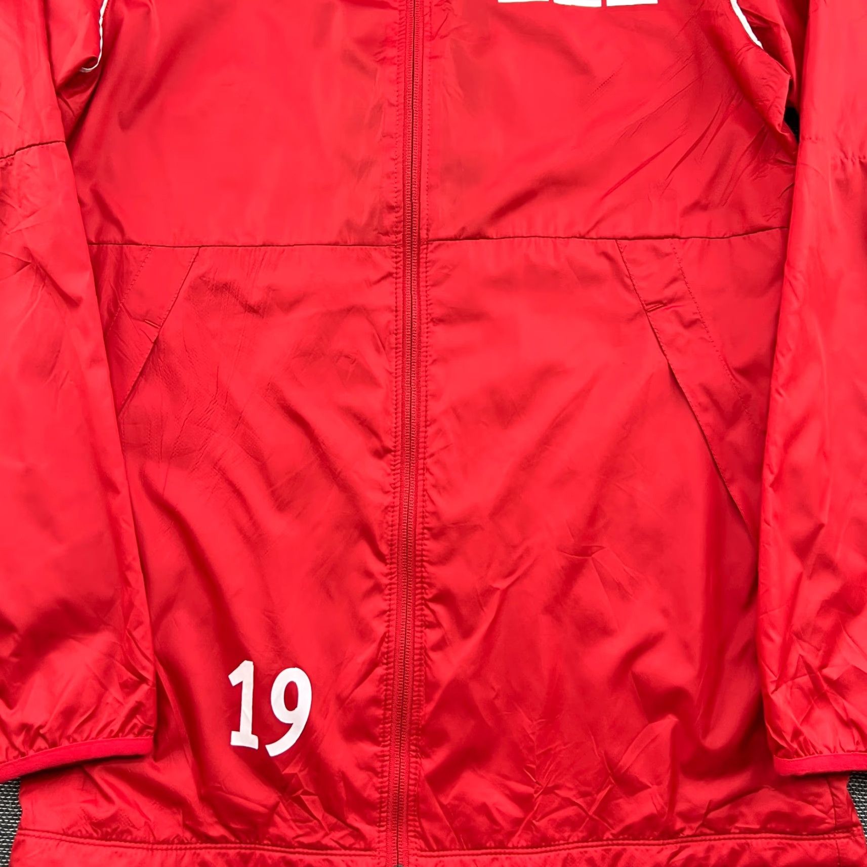Nike Nike Nylon Jacket Mens Small Red Full Zip Football Training Drill Track Jacket Mens Nike Size US S / EU 44-46 / 1 - 3 Thumbnail