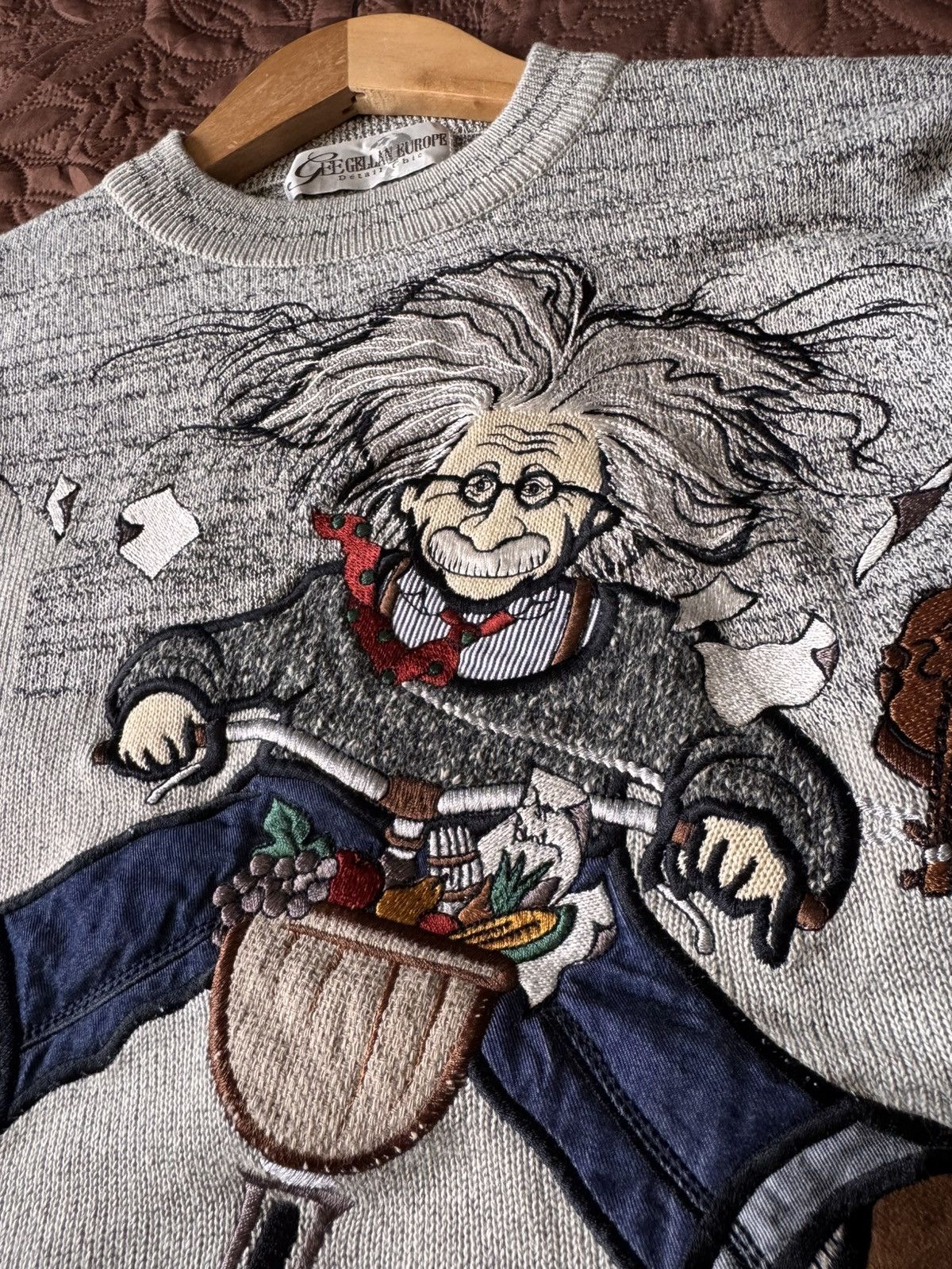 If Six Was Nine Vintage Gee gellan europe Albert Einstein embroidery design Size US S / EU 44-46 / 1 - 3 Thumbnail