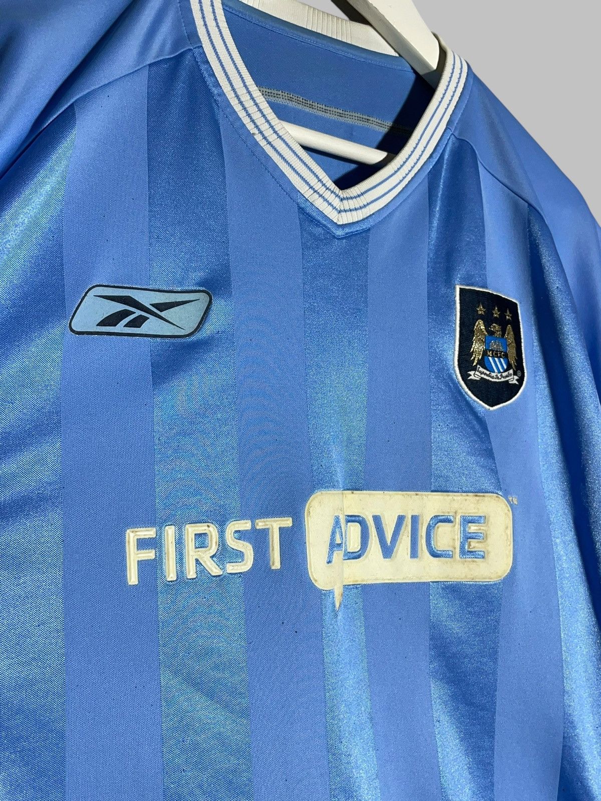 Reebok Manchester City Reebok 2003/04 Vintage Home Football Shirt Size US M / EU 48-50 / 2 - 5 Thumbnail