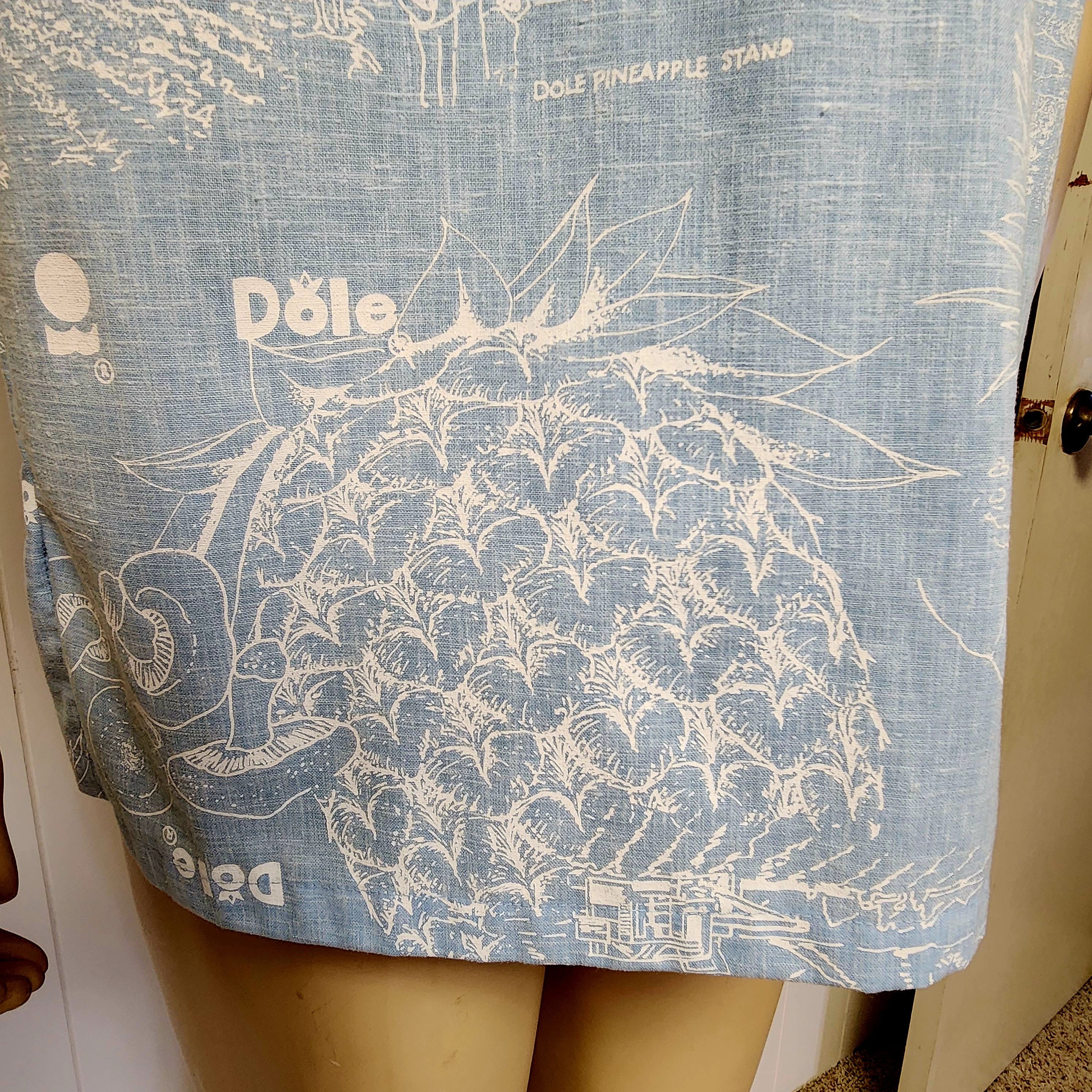 Vintage Dole pineapple shirt L blue Hawaiian pullover vintage 1980s Size US L / EU 52-54 / 3 - 6 Thumbnail