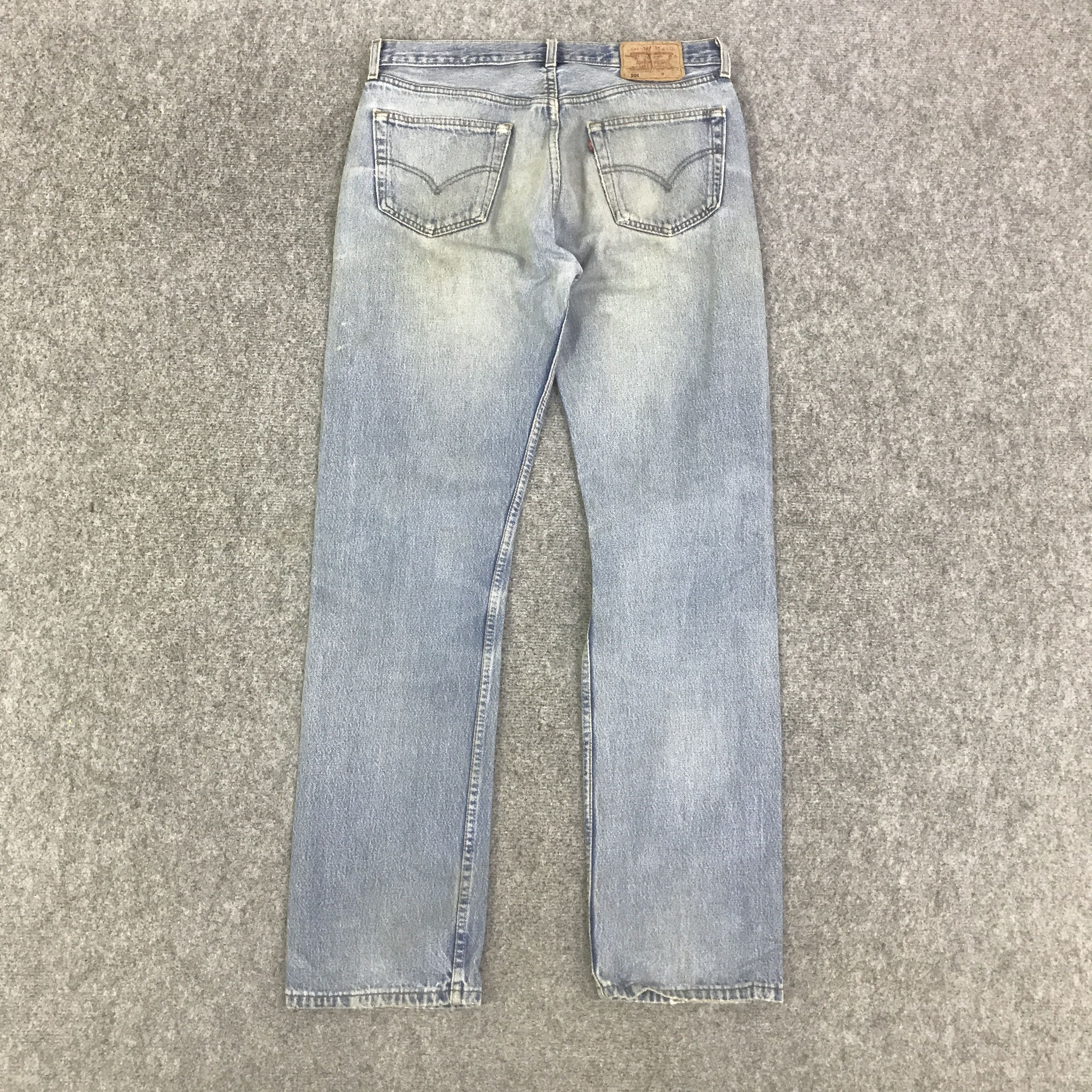 Levi's Vintage Clothing LEVI'S 501 DISTRESSED DENIM JEAN PANTS K129B9 Size US 32 / EU 48 - 4 Thumbnail