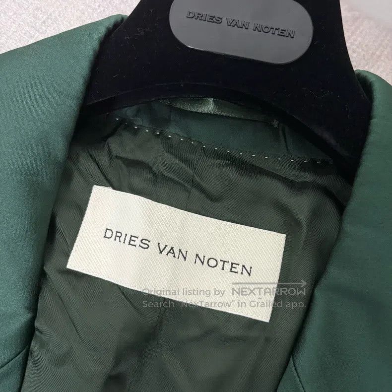 Dries Van Noten Dries Van Noten Dark Green Double-Breasted Suit Size US M / EU 48-50 / 2 - 3 Thumbnail