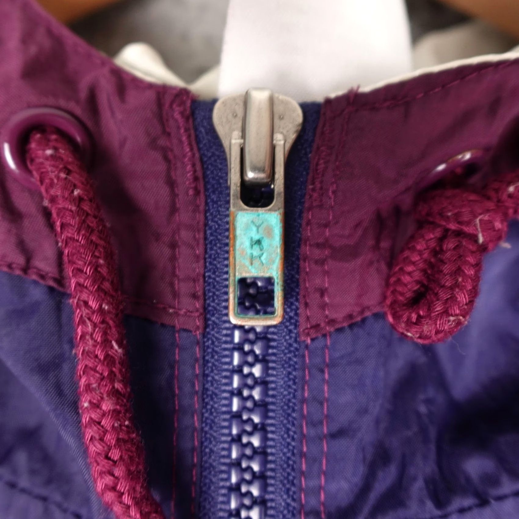Adidas VINTAGE Adidas Windbreaker Jacket Mens Large Purple Red Pullover Half Zip Track Size US L / EU 52-54 / 3 - 7 Thumbnail