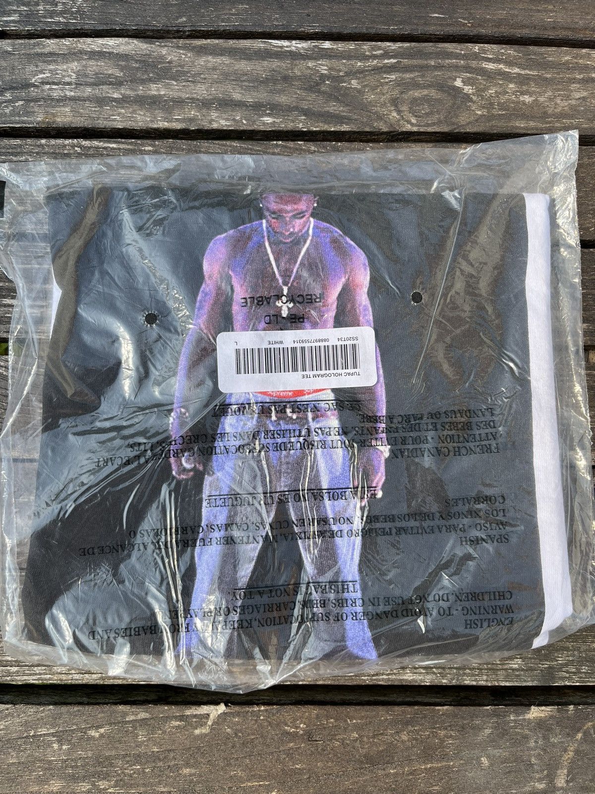 Supreme Supreme Tupac Hologram Tee White Size US L / EU 52-54 / 3 - 1 Thumbnail