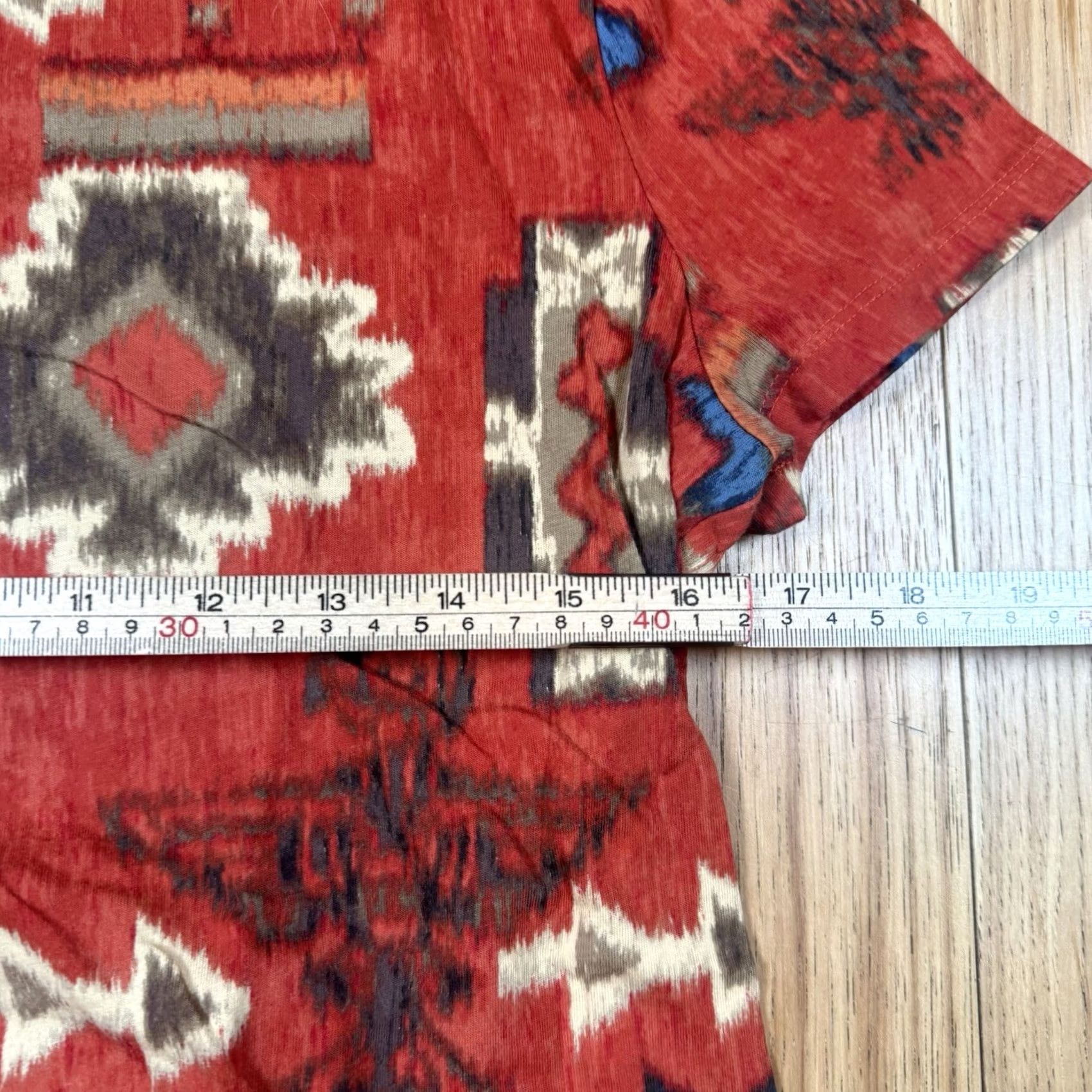 Ralph Lauren Lauren Ralph Lauren Southwest Aztec T Shirt Womens Medium Multicolor Short Sleeve Aztec Theme M Womens Size M / US 6-8 / IT 42-44 - 4 Thumbnail
