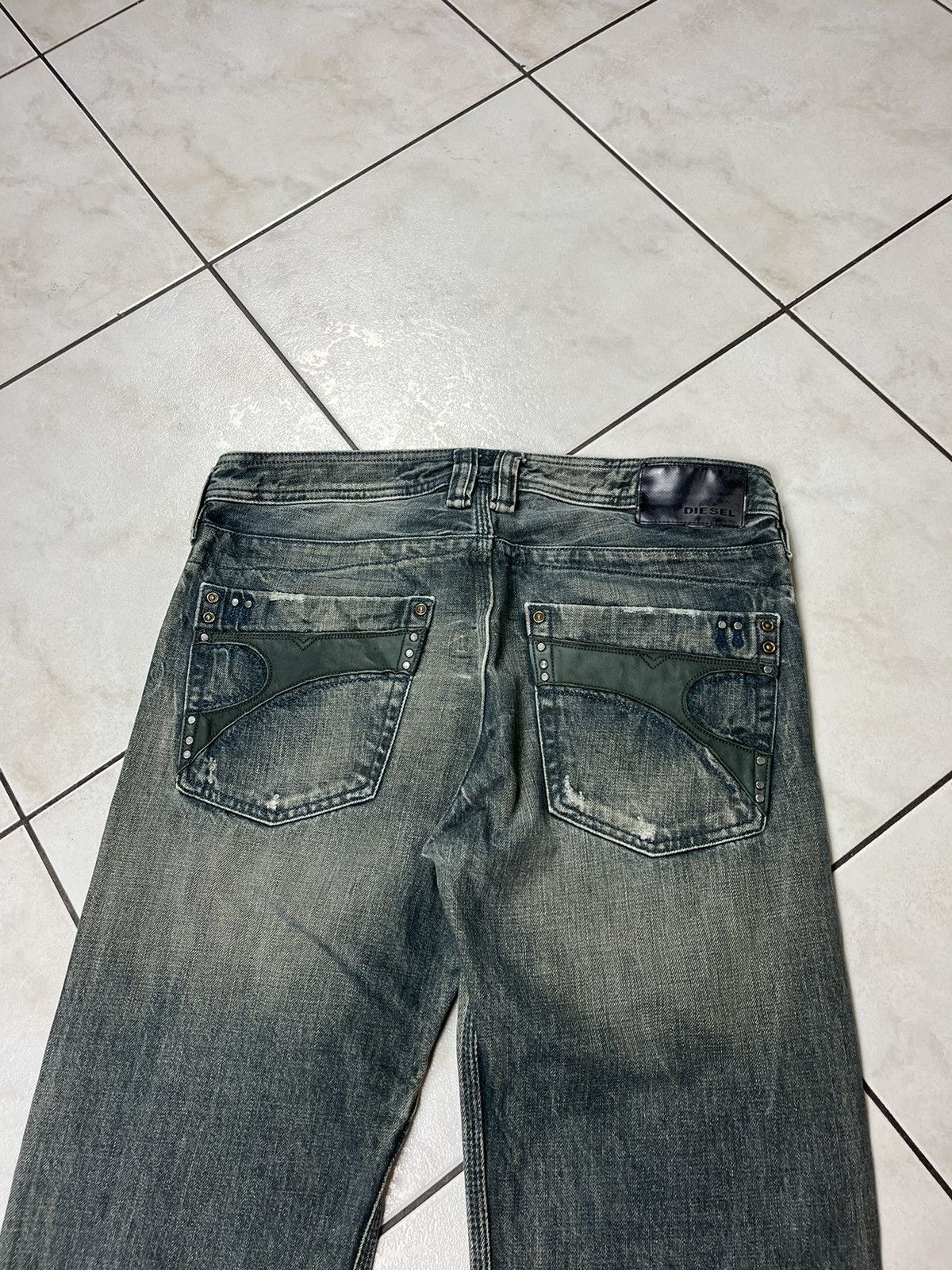 Diesel × Vintage Vintage rare Diesel timmen distressed y2k jeans pants washed Size US 32 / EU 48 - 15 Thumbnail