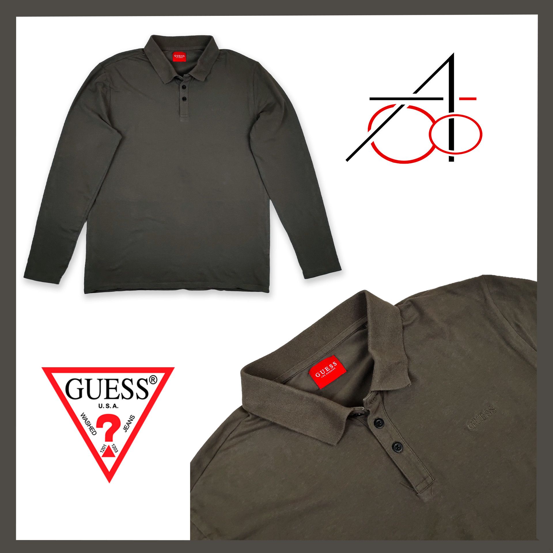 Guess Guess longsleeve polo Size US L / EU 52-54 / 3 - 1 Thumbnail