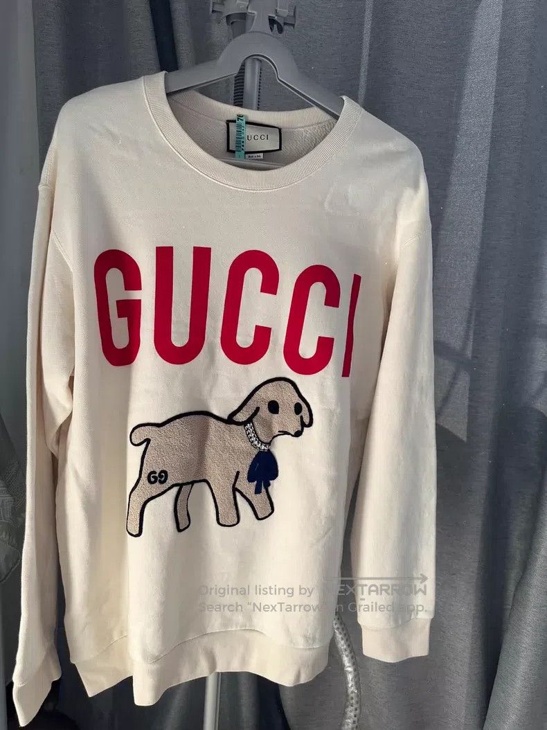 Gucci Gucci FW21 letter logo puppy cartoon print long-sleeved lo Size US L / EU 52-54 / 3 - 1 Thumbnail