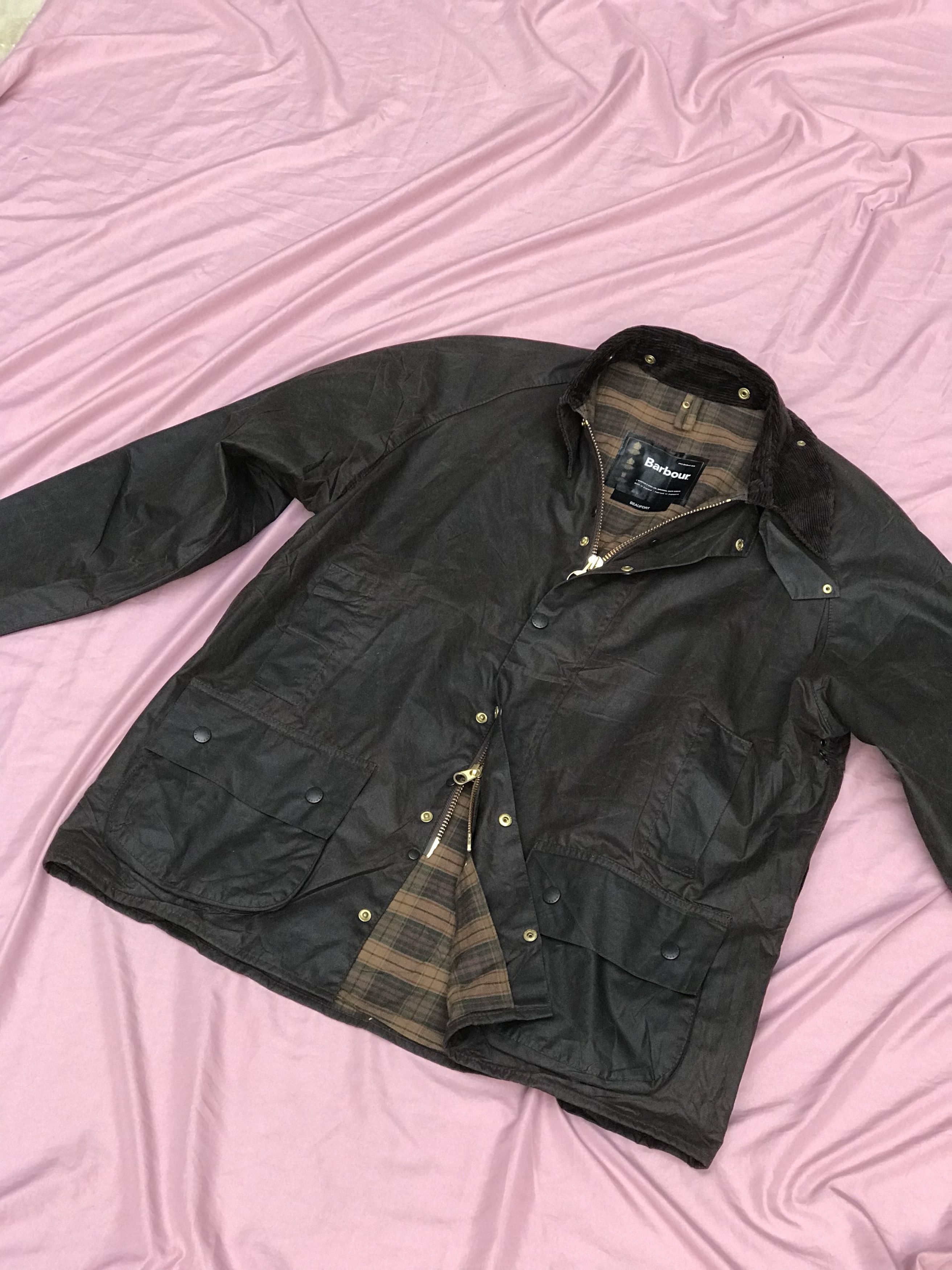 Barbour BARBOUR BEAUFORT WAXED JACKET, cotton still waxed Size US XL / EU 56 / 4 - 10 Thumbnail