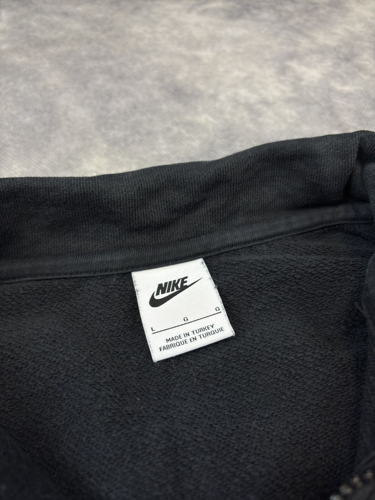 Nike × Vintage Vintage 90s Nike quarter zip turtleneck boxy cropped fit Size US L / EU 52-54 / 3 - 6 Thumbnail