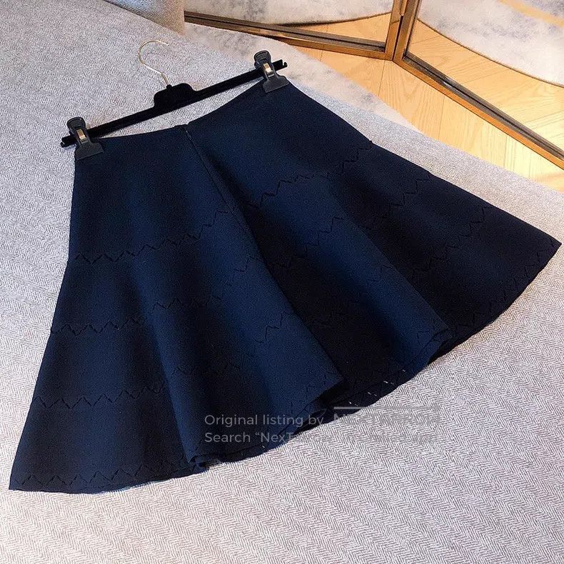 Alaia Alaia Dark blue top + half skirt slimming suit Size XS / US 0-2 / IT 36-38 - 5 Thumbnail